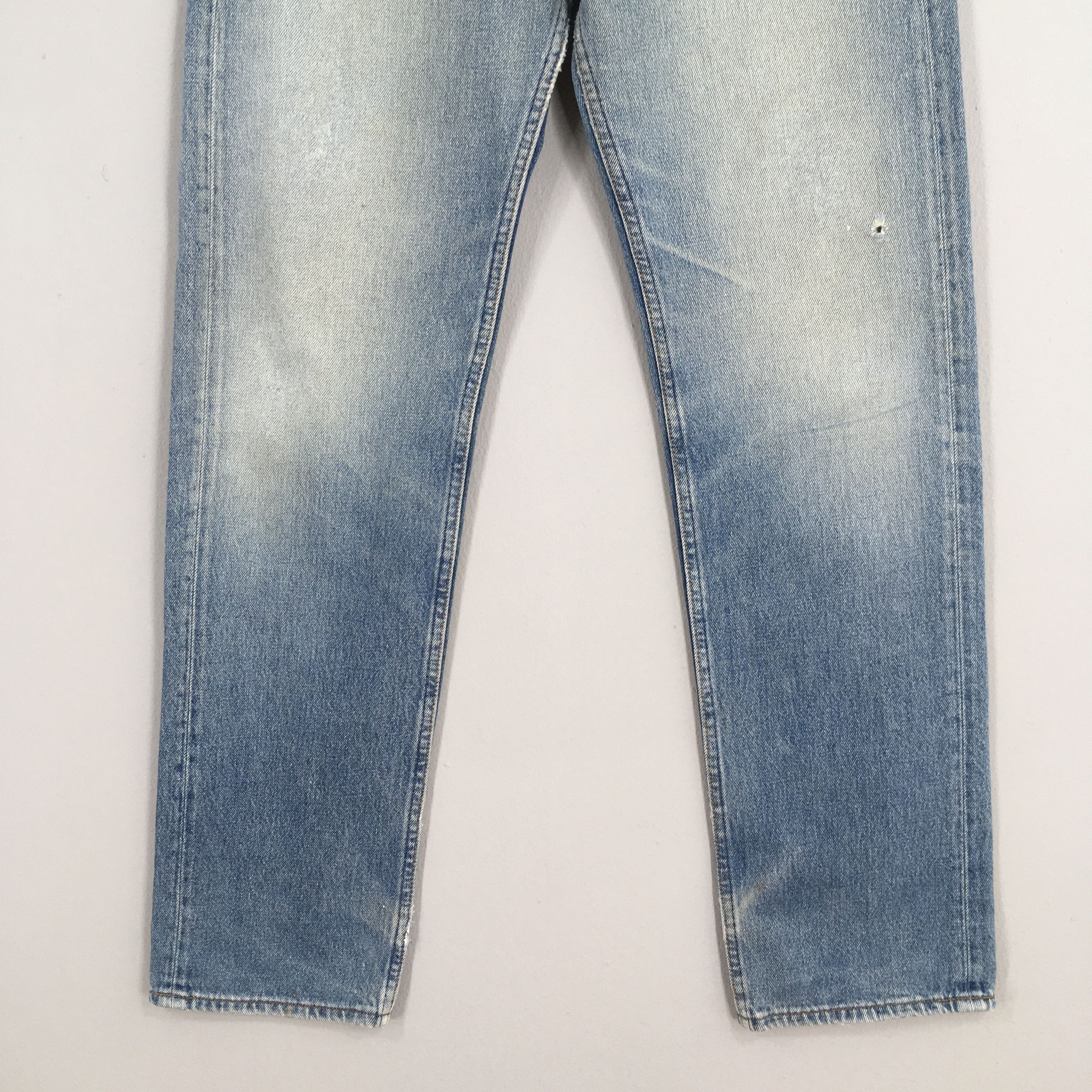 Levi's Size 30x31 Vintage 90s Levi's 501 Faded Blue Jeans S322 Size US 30 / EU 46 - 4 Thumbnail
