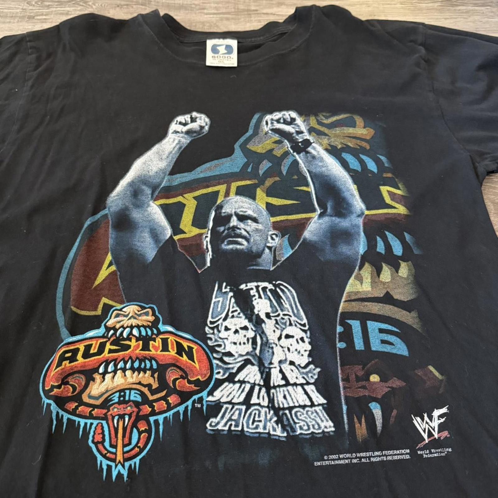 Other Vintage stone cold Steve Austin t shirt 00s L Size US L / EU 52-54 / 3 - 2 Thumbnail