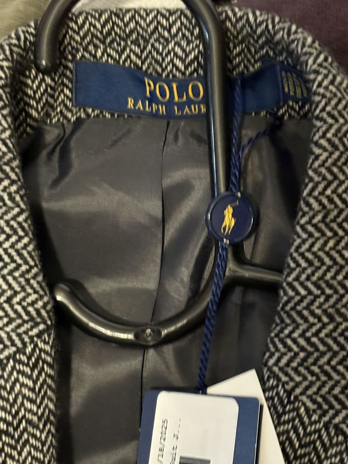 Polo Ralph Lauren $398 NEW POLO RALPH LAUREN Herringbone Tweed Sport Medium Size 38R - 4 Thumbnail