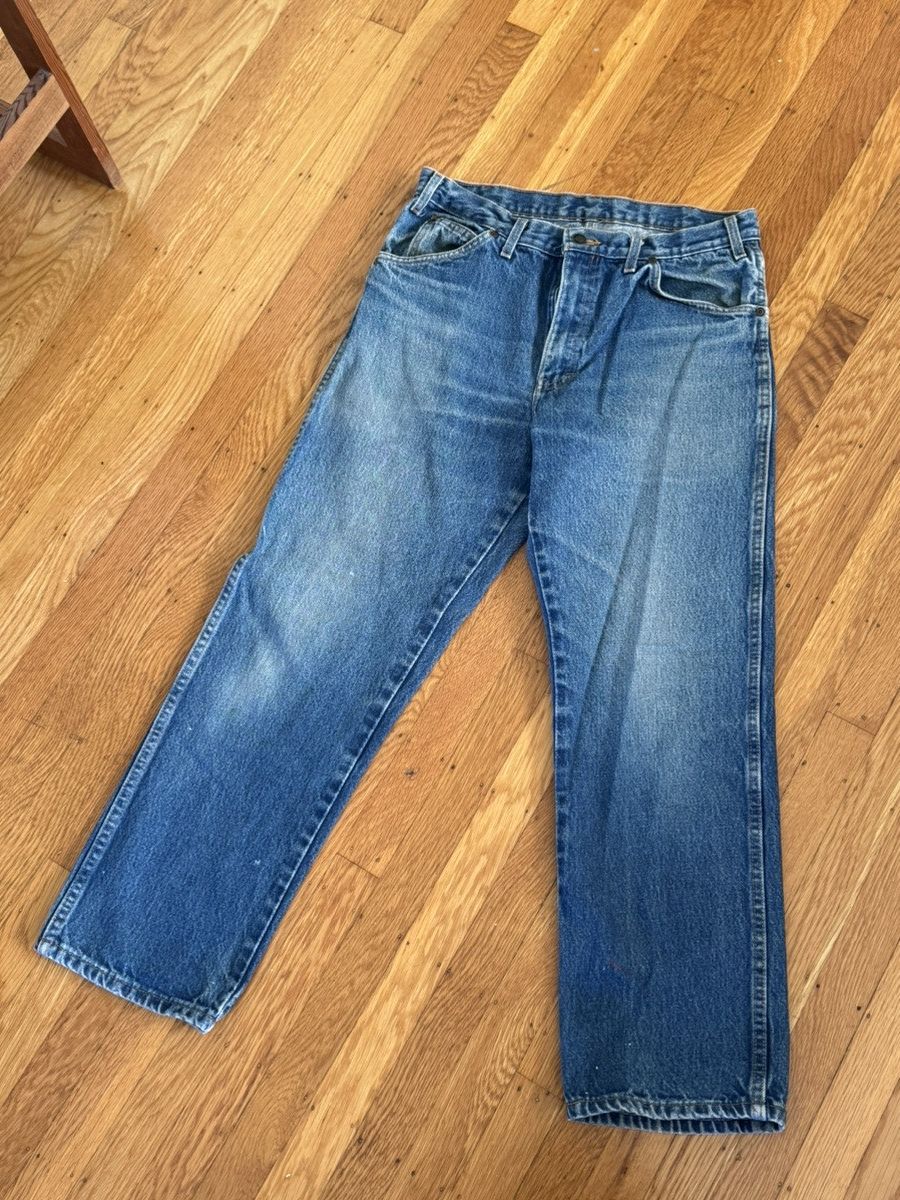 Dickies Dickies denim baggy/straight leg Size US 31 - 1 Thumbnail