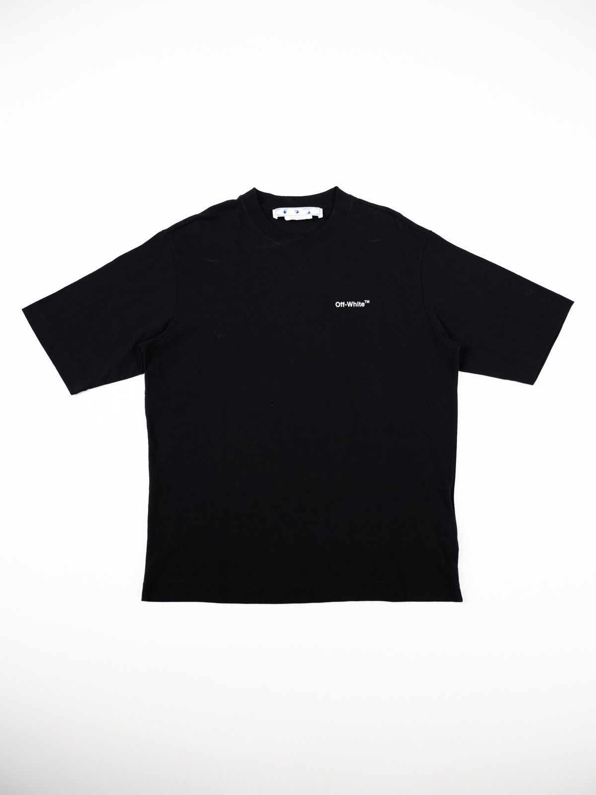 image of Off White Off-White Caravaggio Crowning Skate Tee in Black, Men's (Size Small)