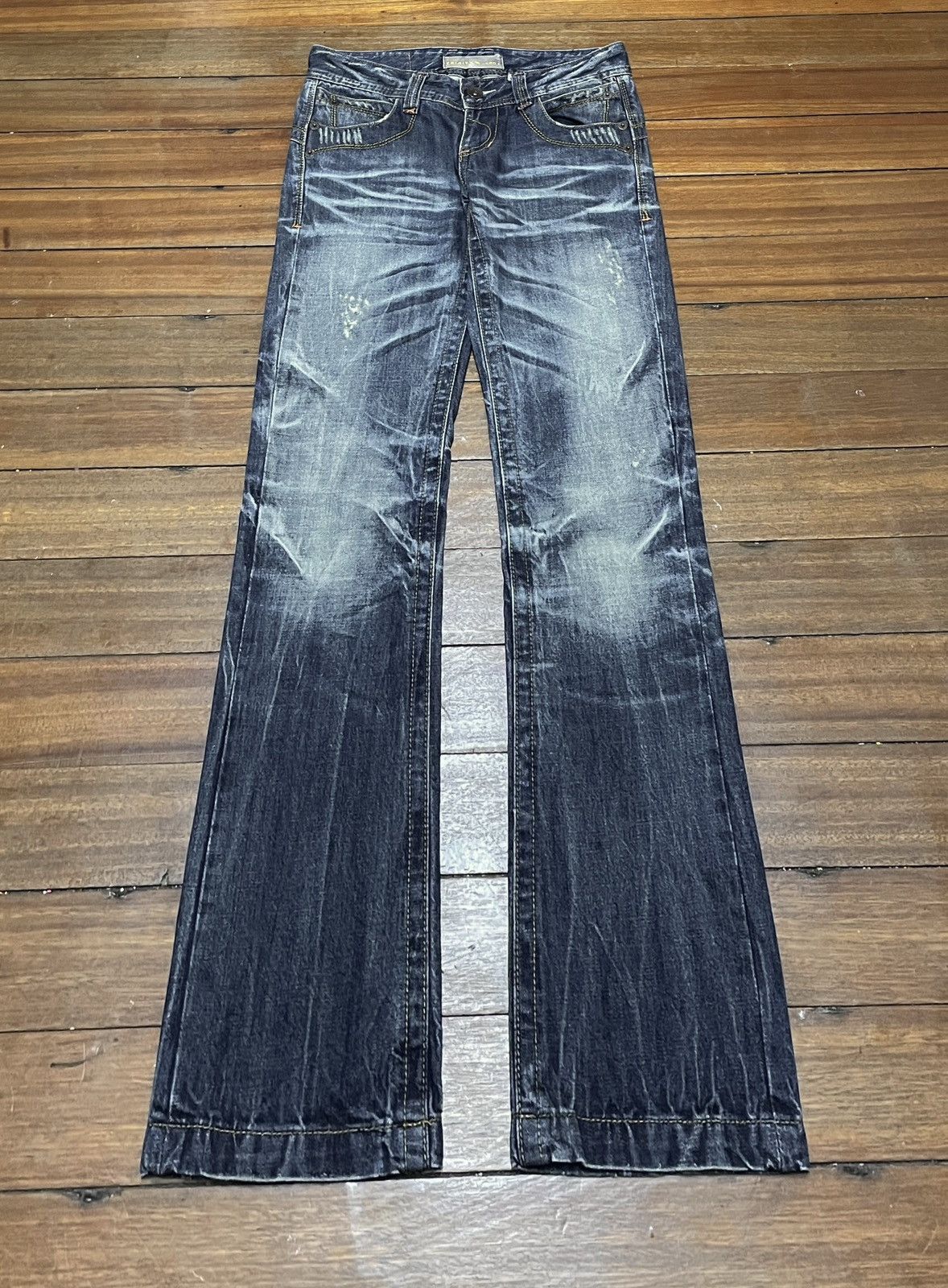 Japanese Brand Very Rare Design Vintage Japanese Brand Trinity Jeans 2000s Size US 31 - 1 Thumbnail