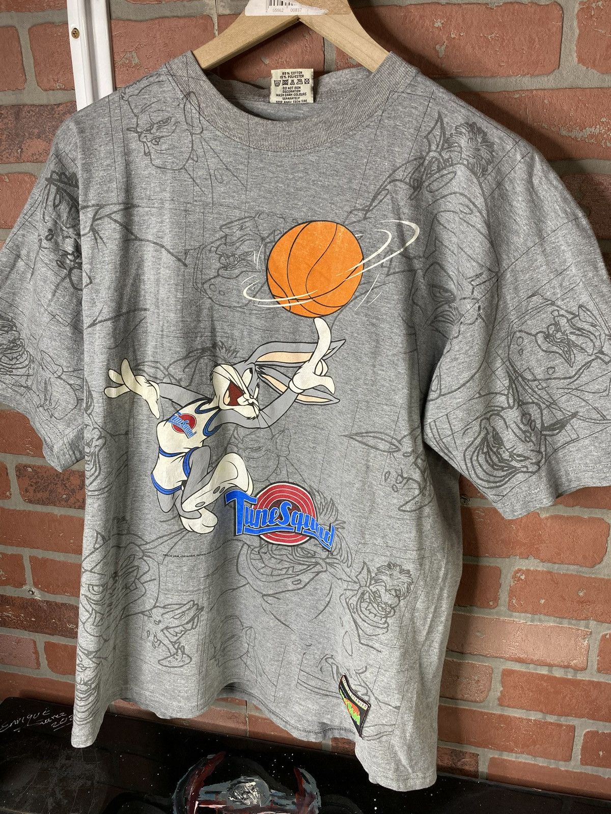 Vintage Vintage 90’s Space Jam Movie T-Shirt Vtg Looney Tunes Medium Size US M / EU 48-50 / 2 - 12 Thumbnail