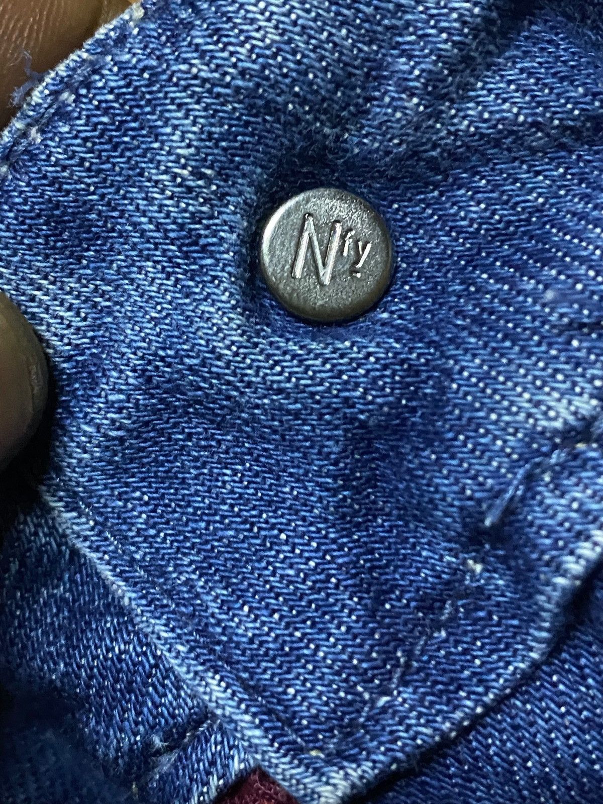 Japanese Brand Vintage Notify Blue Wash Distressed Baggy Jeans Size US 30 / EU 46 - 10 Thumbnail