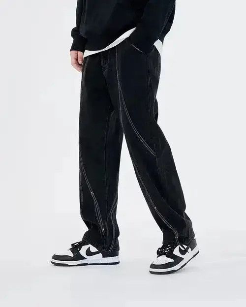 Japanese Brand × Jean Contrast Stitched High Street Jeans Size US 33 - 2 Thumbnail