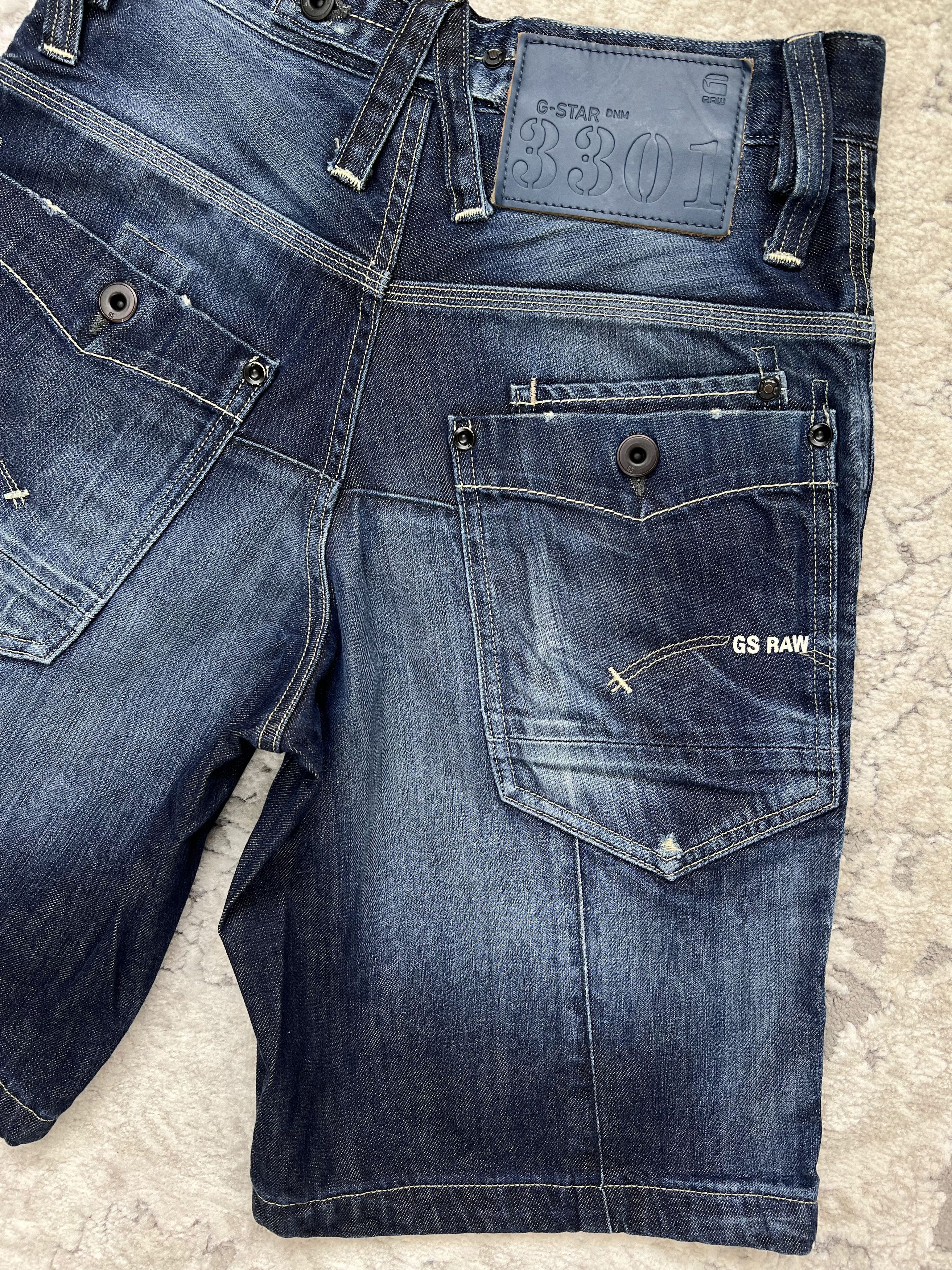 G-Star G-Star RAW 3301 BI Victor Army Loose 1/2 Denim Shorts Size US 27 - 20 Thumbnail