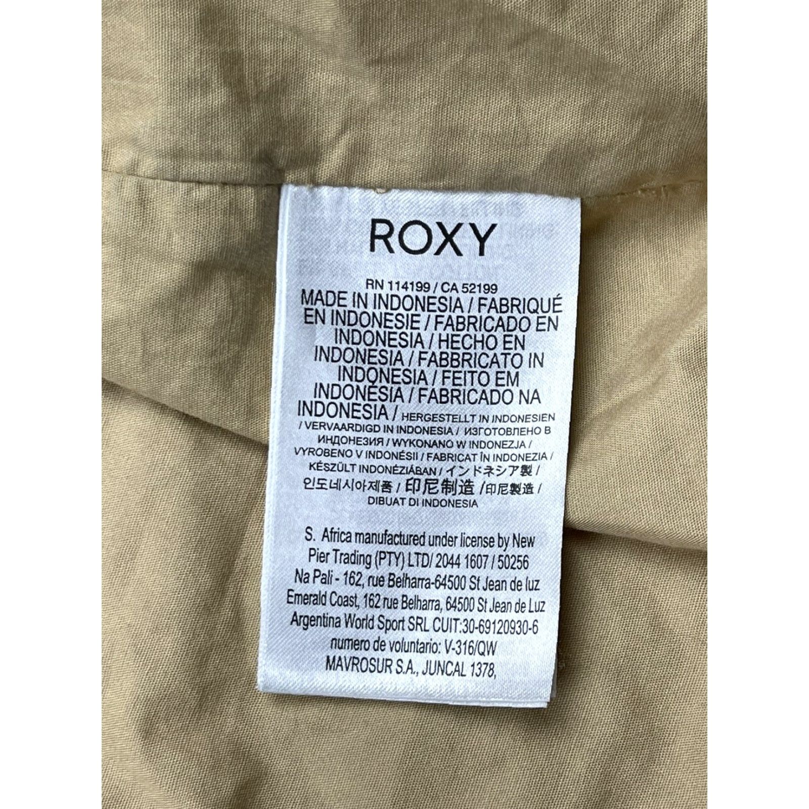 Vintage ROXY Parka Coat Jacket Quilted Hooded Snow Cotton Lined Slim Fit Sz 6 Womens Brown Casual Outdoor Vintage No Size M / US 6-8 / IT 42-44 - 3 Thumbnail