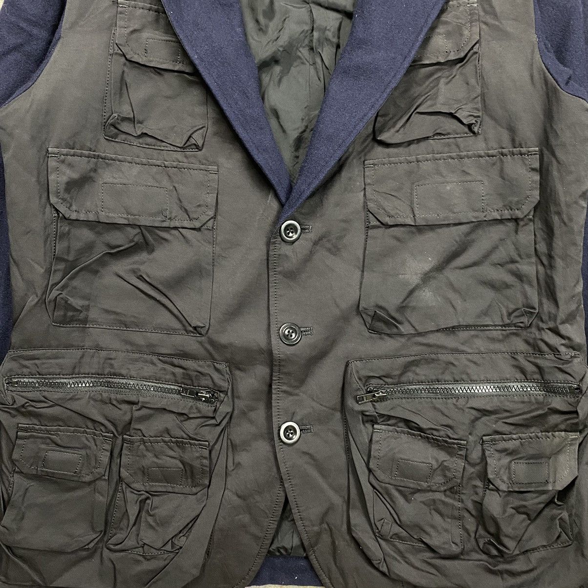 Yohji Yamamoto yohji yamamoto pour homme hybrid cargo jacket Size US L / EU 52-54 / 3 - 6 Thumbnail