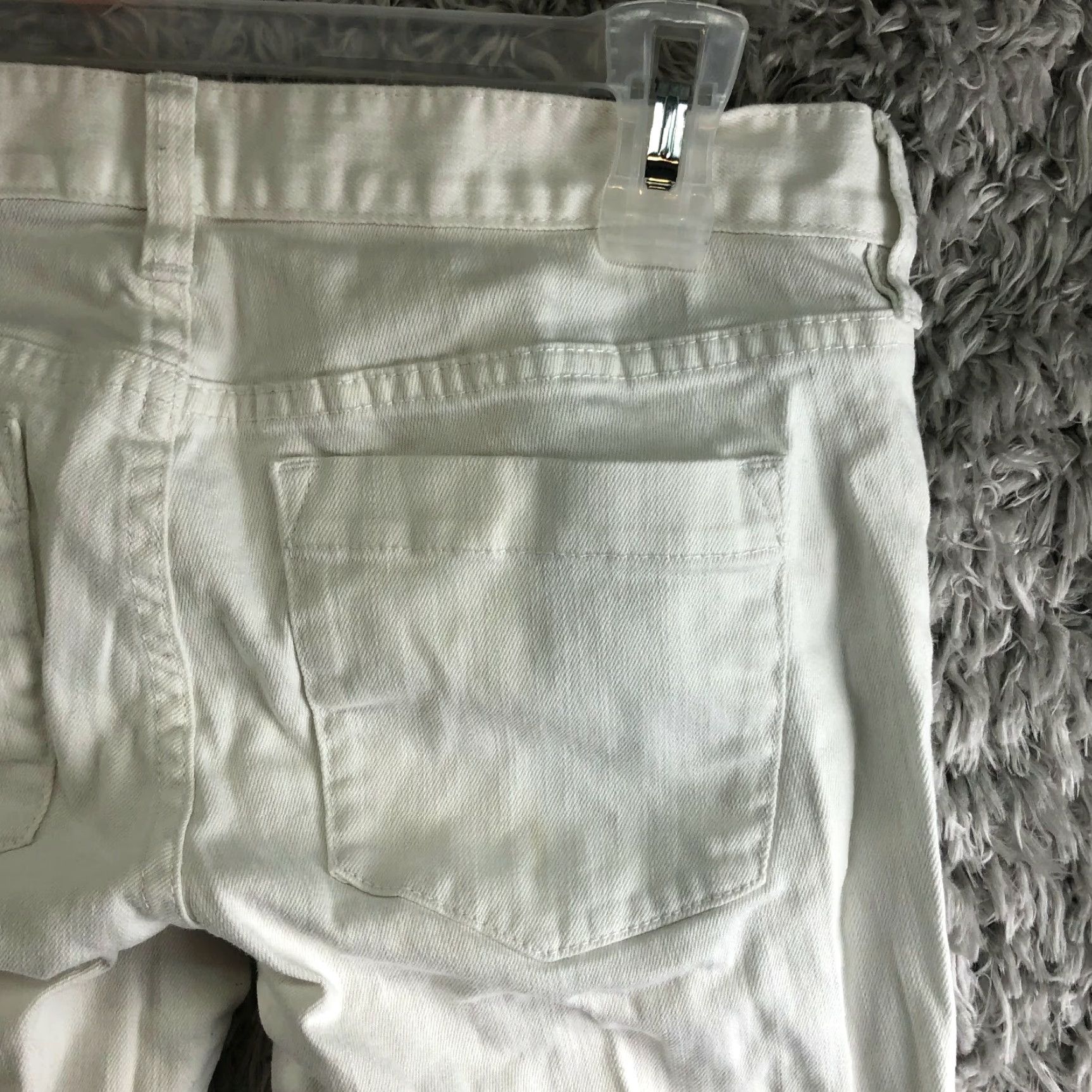 J.Crew J.Crew Matchstick Womens Size 28 Mid Rise Straight Leg White Denim Jeans Jeans Womens 28 White Denim Size 28" / US 6 / IT 42 - 6 Thumbnail