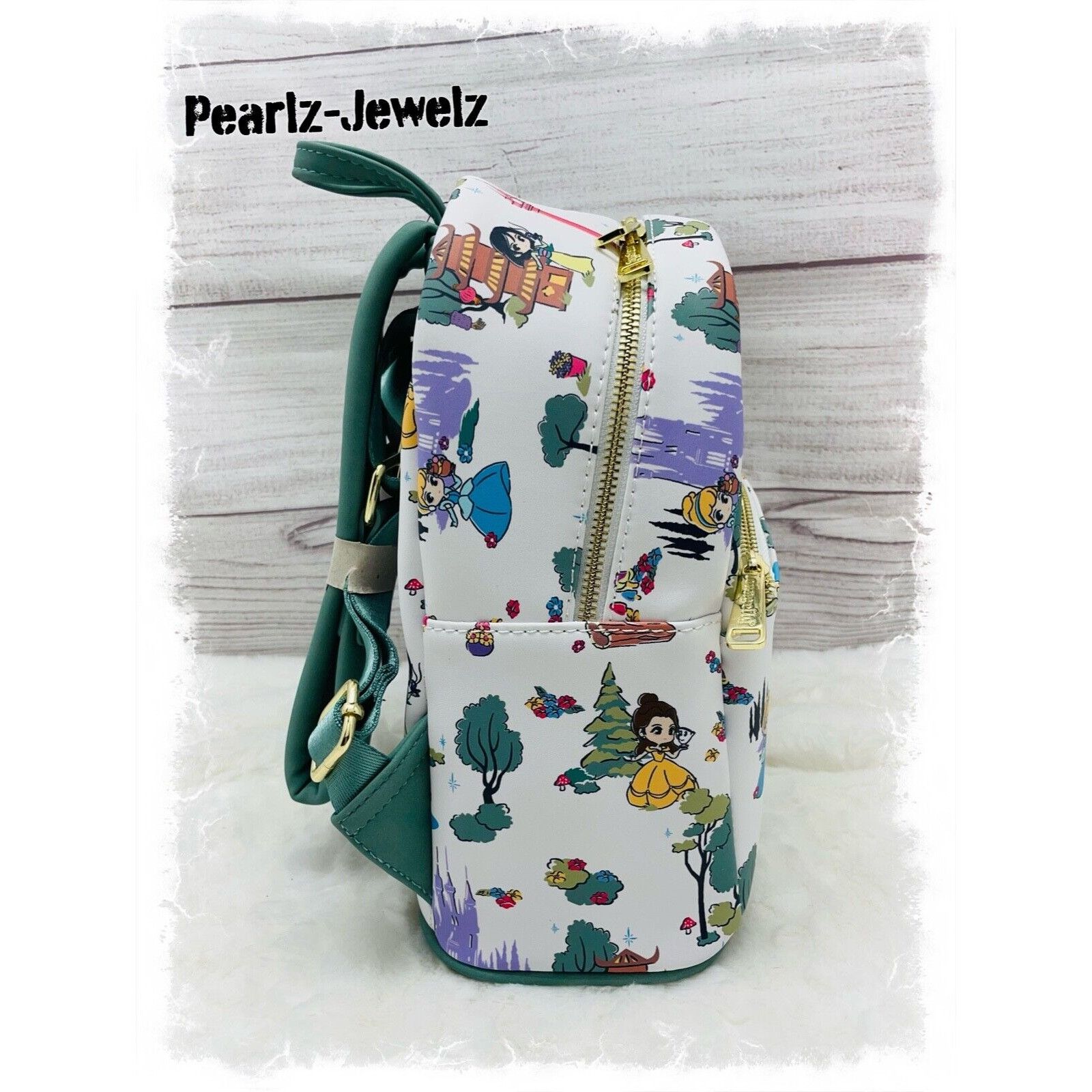 Disney Loungefly Disney Princess Landscape Mulan Cinderella Rapunze Size ONE SIZE - 2 Thumbnail