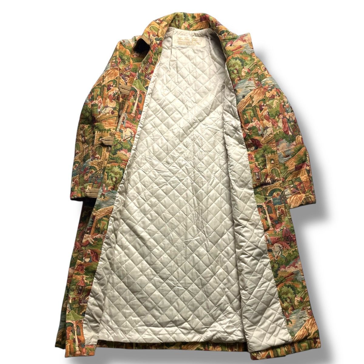 Japanese Brand 🇯🇵 LE ZEPHYR BUTTON UP PRINTED HEAVY COAT JACKET Size M / US 6-8 / IT 42-44 - 13 Thumbnail