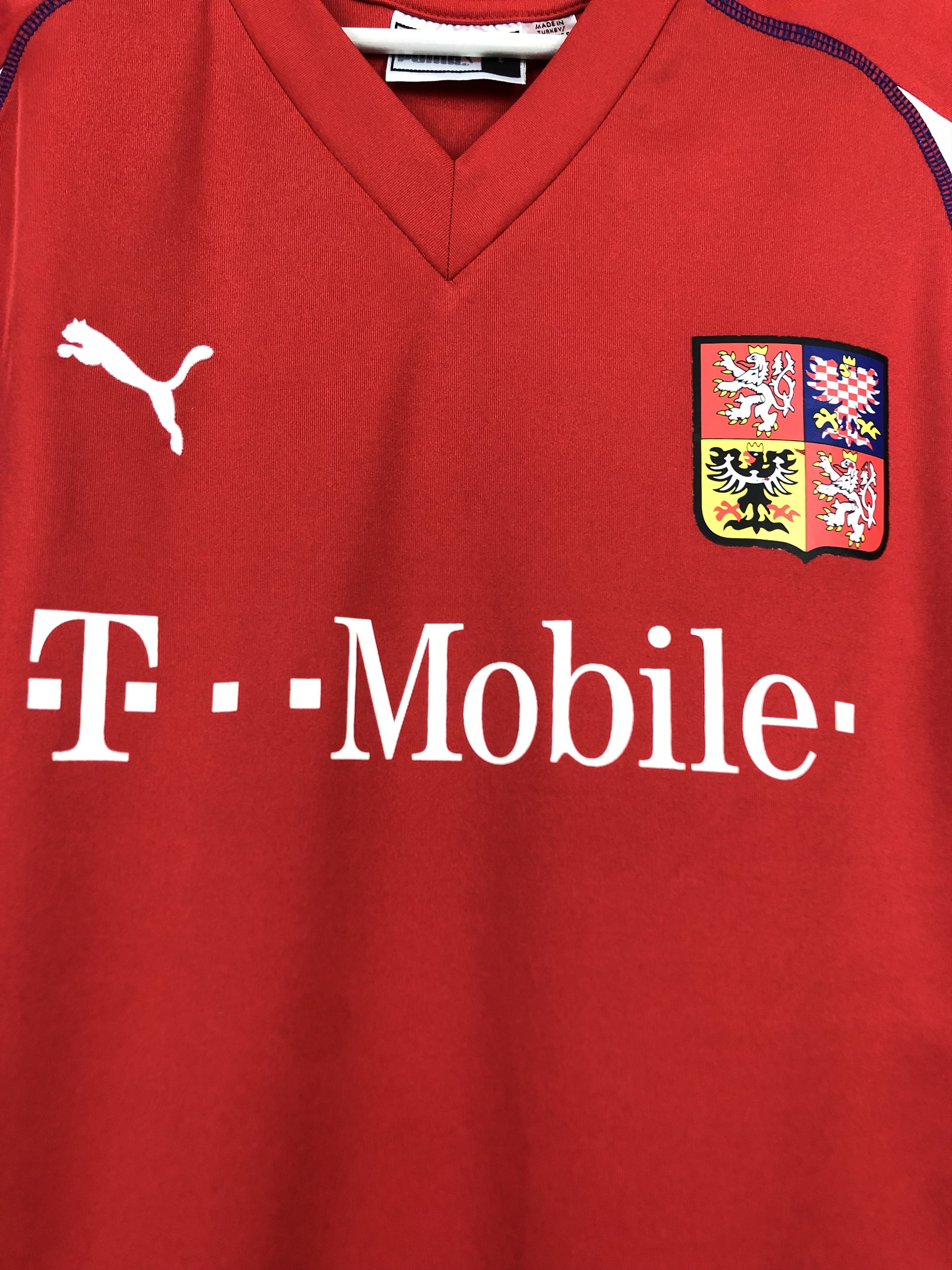 Vintage Czech Republic Home football shirt 2003 Soccer Jersey Size US L / EU 52-54 / 3 - 5 Thumbnail