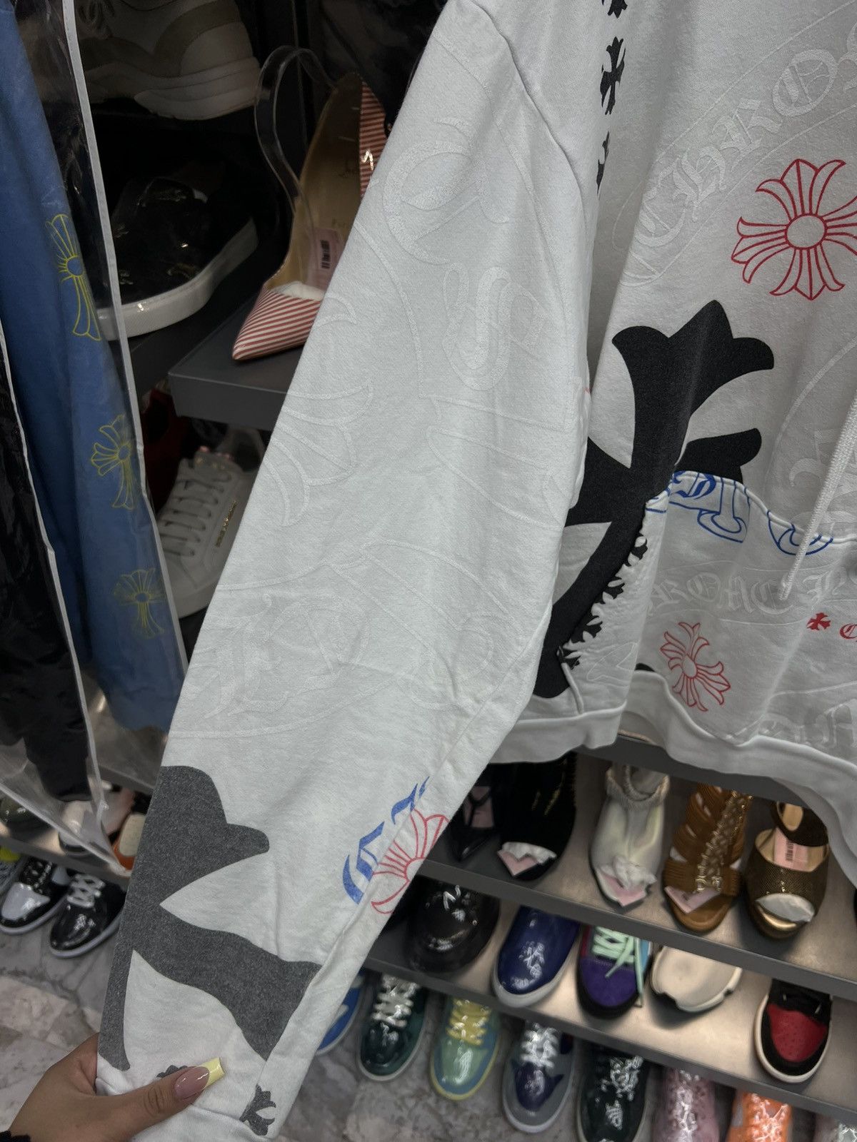 Chrome Hearts Chrome Hearts Stencil Multicolor Hoodie Size US M / EU 48-50 / 2 - 5 Thumbnail
