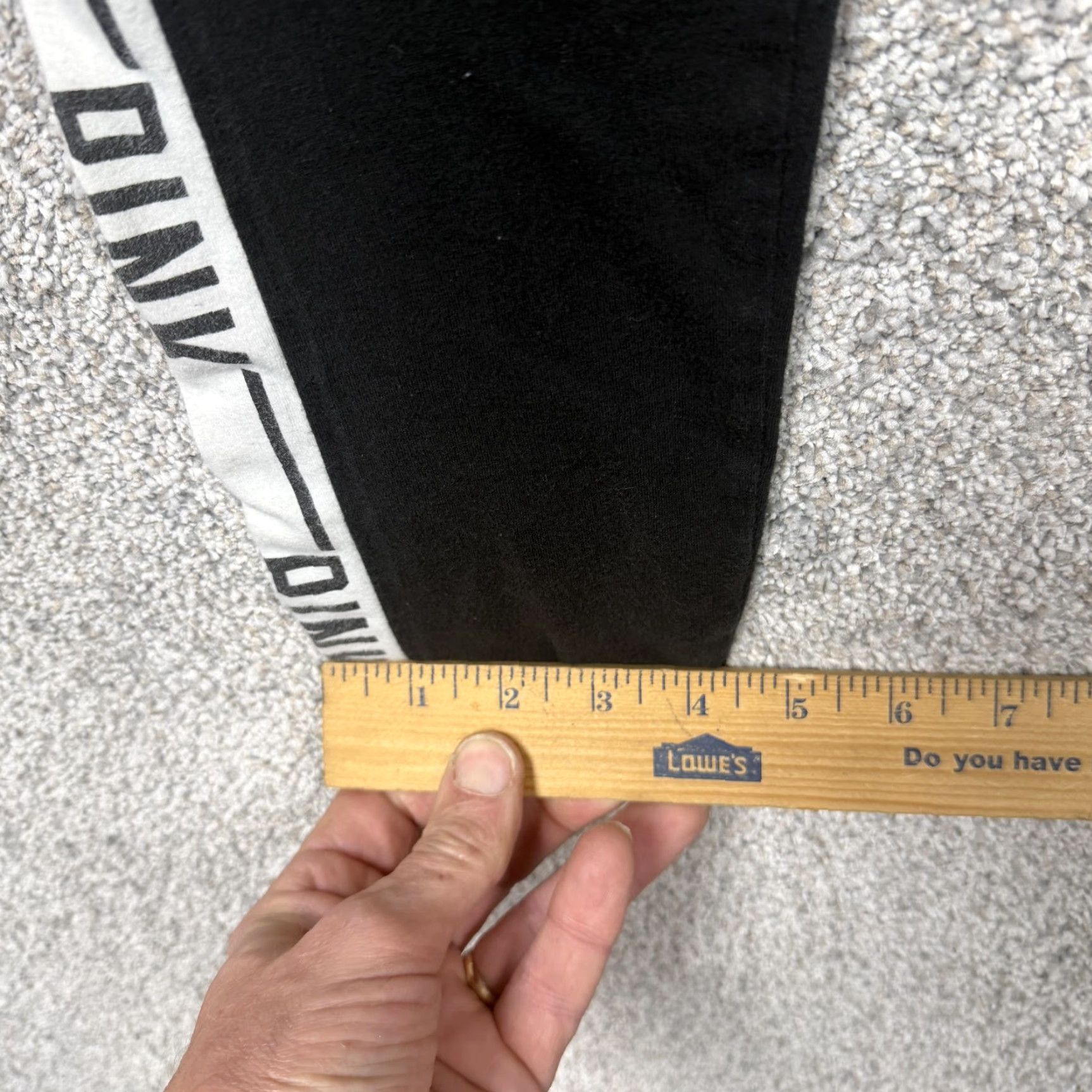 Pinko PINK Victoria's Secret Leggings M Ankle Black White Logo Side Stripe Athleisure Size 32" / US 10 / IT 46 - 3 Thumbnail