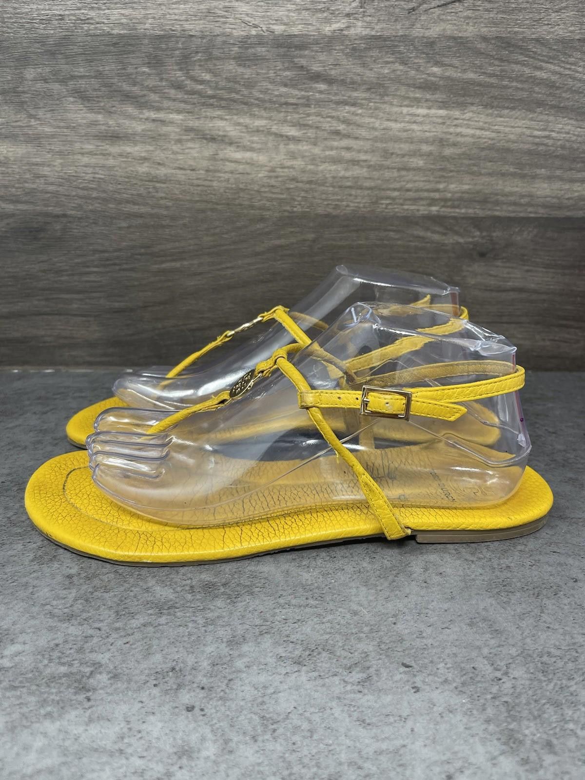 Tory Burch Thong Sandals Womens Size 9.5 Yellow