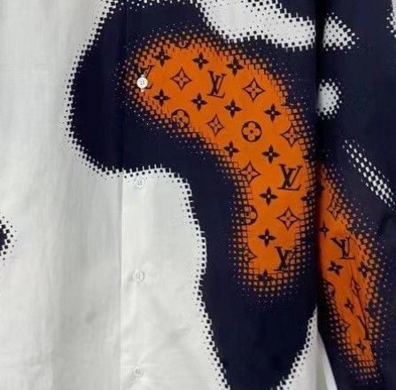 Louis Vuitton Louis Vuitton 24 White Long Sleeve Shirts with Full Logo sh Size US XS / EU 42 / 0 - 8 Thumbnail