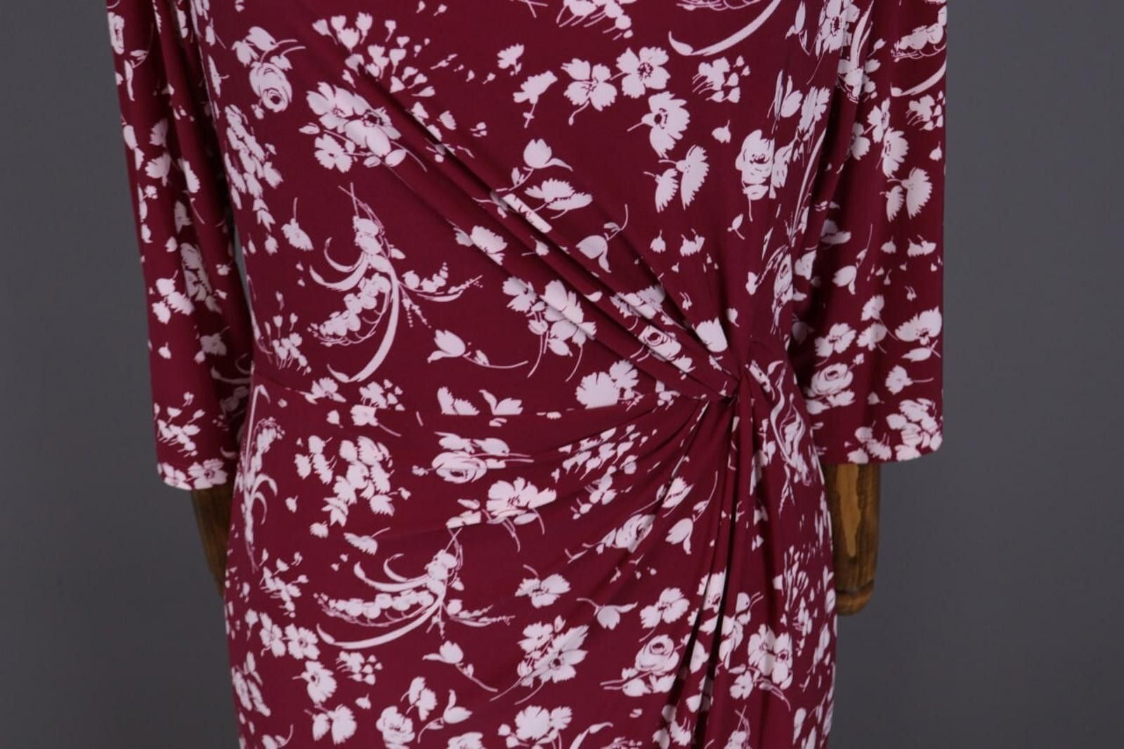 Lauren Ralph Lauren Ladies Ralph Lauren Red Floral Evening Dress Size 10 Size L / US 10 / IT 46 - 3 Thumbnail