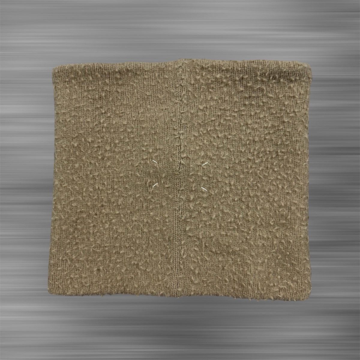 Maison Margiela MAISON MARGIELA Beige Gauge Pilled Tube Scarf Size ONE SIZE - 1 Thumbnail