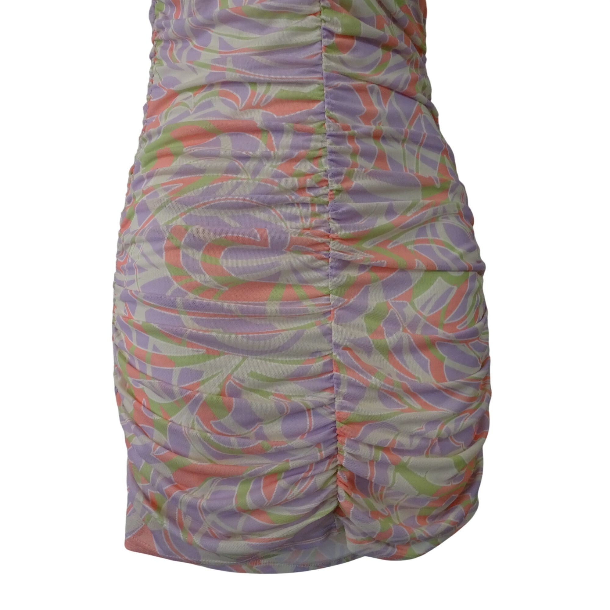 BP. BP. Ruched Bodycon Mini Dress Multicolor Pastel Size XS Size XS / US 0-2 / IT 36-38 - 5 Thumbnail