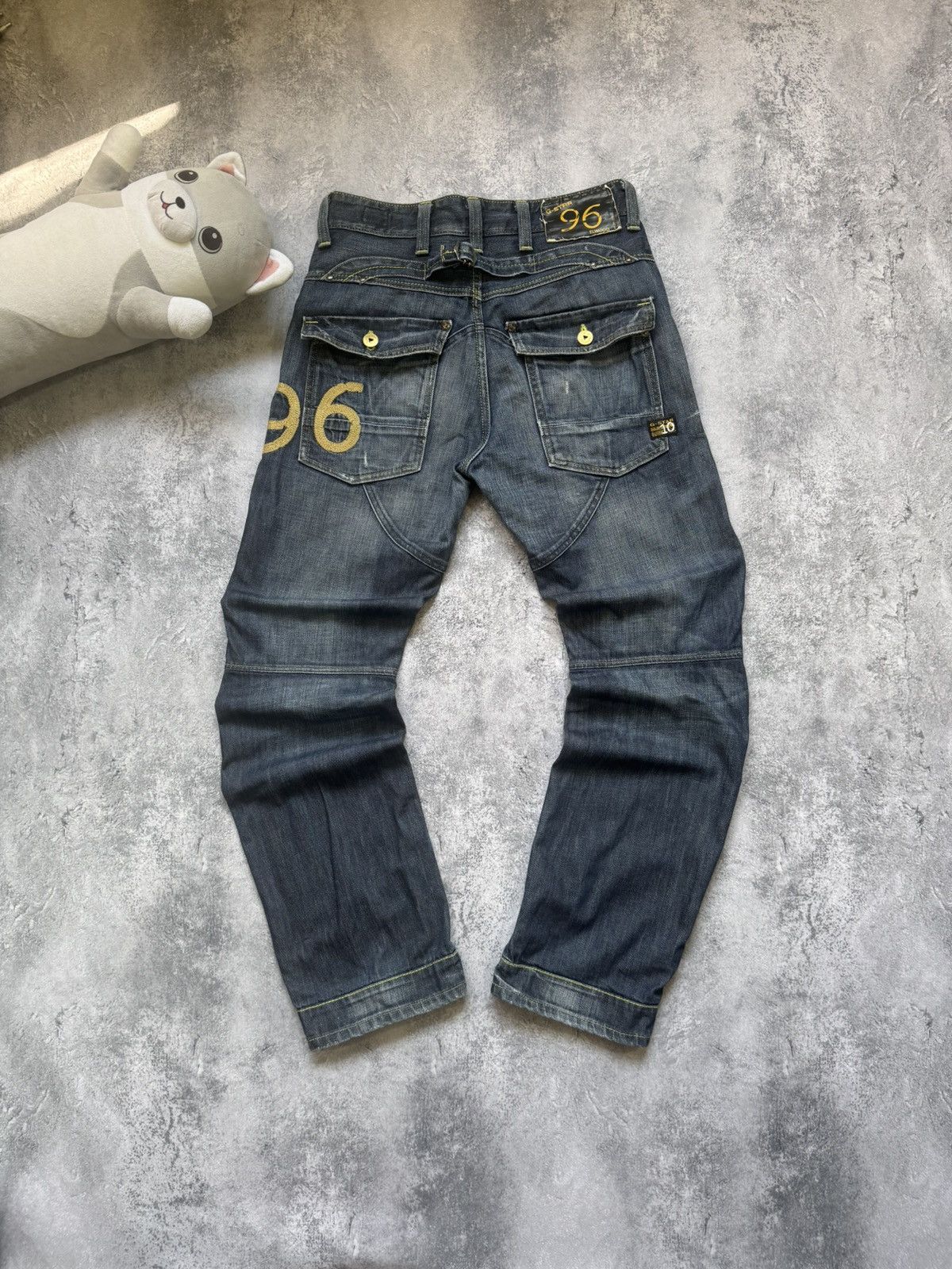 G-Star G-Star RAW 96 Elwood 5620 Heritage Embro Buckle Jeans Size US 31 - 1 Thumbnail