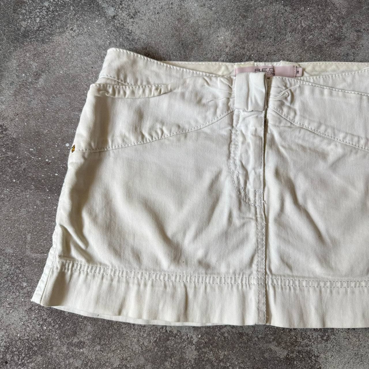 RED Valentino Red Valentino Vintage White Mini Skirt Size 29" - 7 Thumbnail