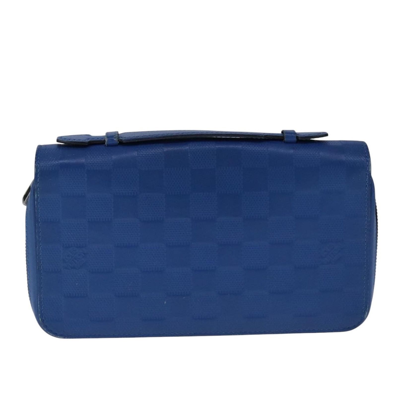 Louis Vuitton Zippy Wallet Damier Ebene Blue