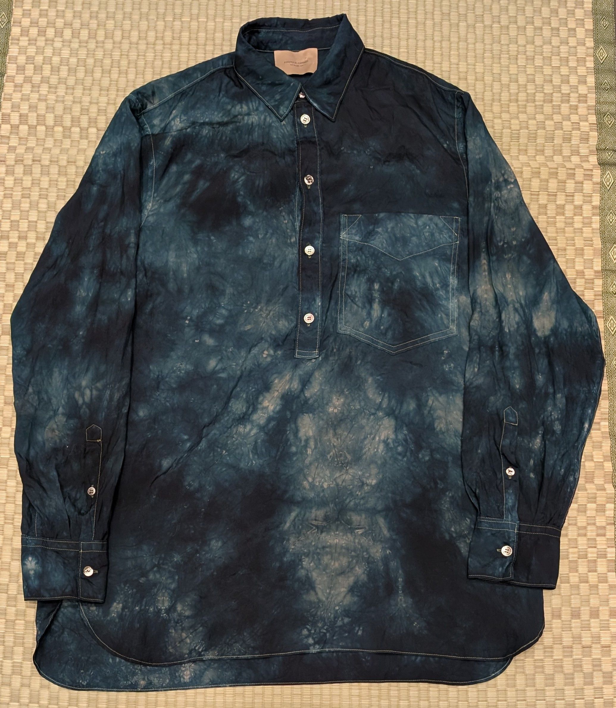 Federico Curradi RARE Federico Curradi 100% Silk Popover Shirt Size IT 50 Size US M / EU 48-50 / 2 - 1 Thumbnail