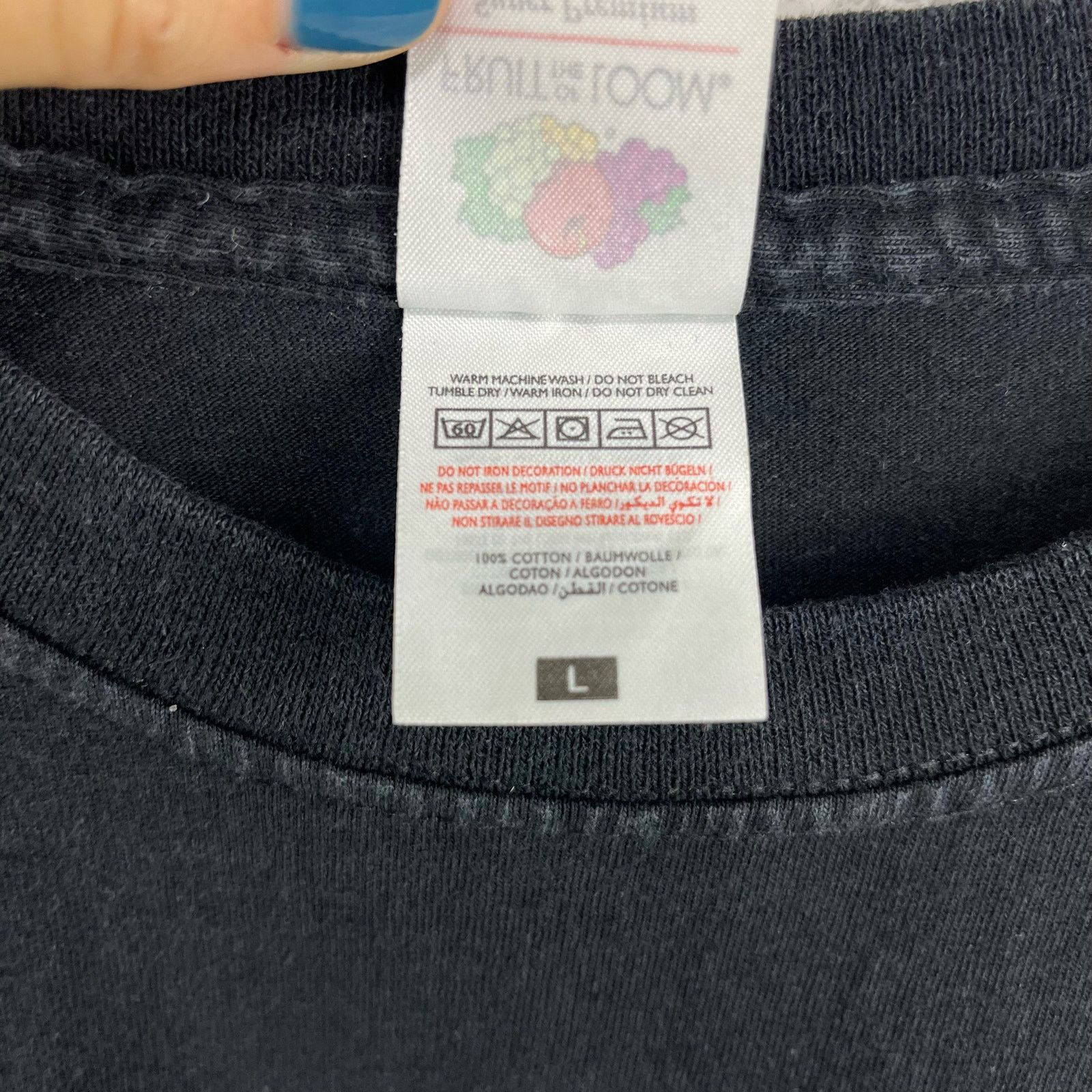 Fruit Of The Loom Travis Scott La Flame Fan Shirt Size Large Black Long Sleeve Size US L / EU 52-54 / 3 - 5 Thumbnail