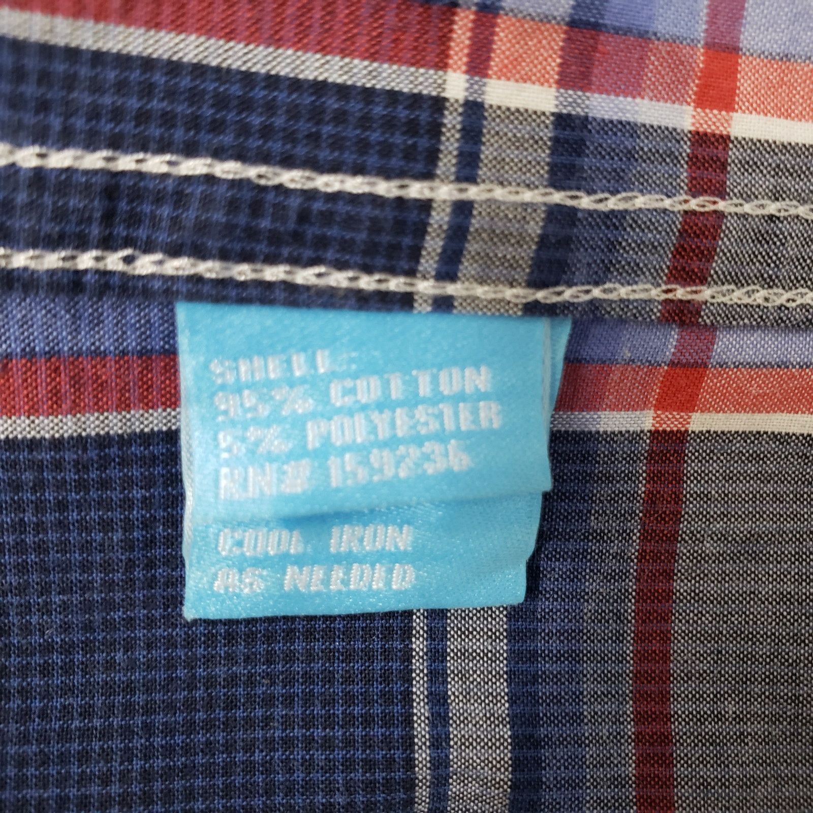 J.McLaughlin J. McLaughlin Contrast Collar Flip Cuff Shirt XL Plaid Check Size US XL / EU 56 / 4 - 14 Thumbnail