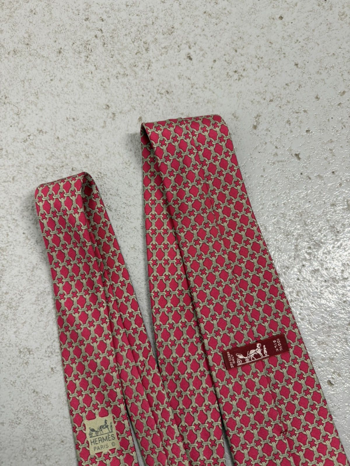 Hermes Hermes Silk Tie Size ONE SIZE - 3 Thumbnail