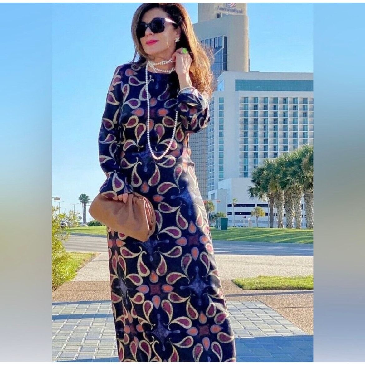 Zara ZARA BLOGGER FAVORITE PRINTED MIDI DRESS MULTICOLORED Size XS / US 0-2 / IT 36-38 - 1 Thumbnail