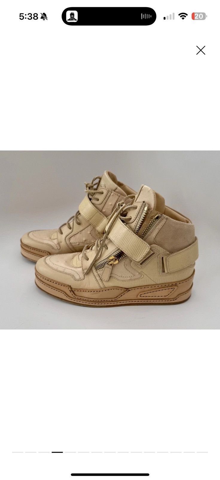 Versace Versace ostrich high trainers Size US 9 / EU 42 - 5 Thumbnail