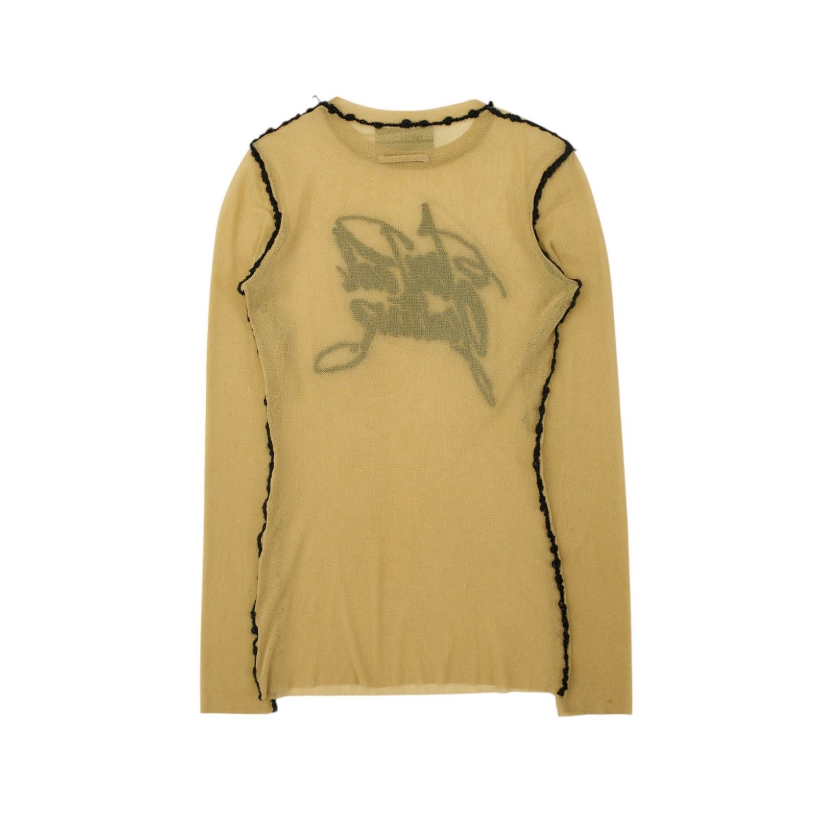Jean Paul Gaultier Maille Scribble Logo Mesh Long Sleeve Size S / US 4 / IT 40 - 2 Thumbnail