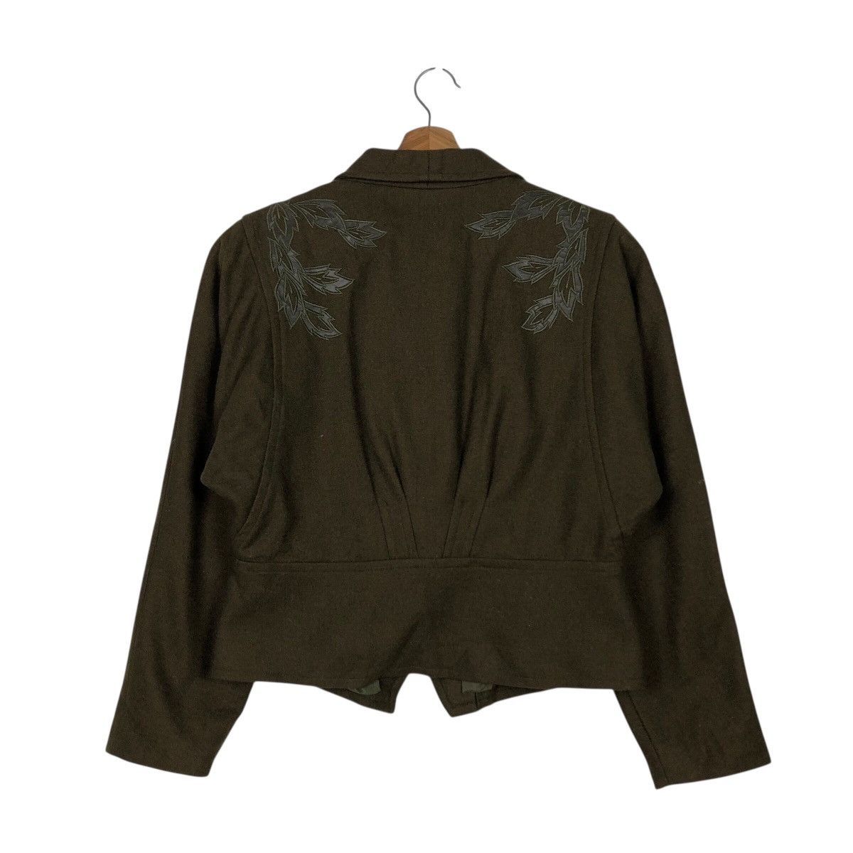 Japanese Brand 📌Vintage Cropped Wool Jacket Double Collar Piccalo Conte Size US M / EU 48-50 / 2 - 9 Thumbnail