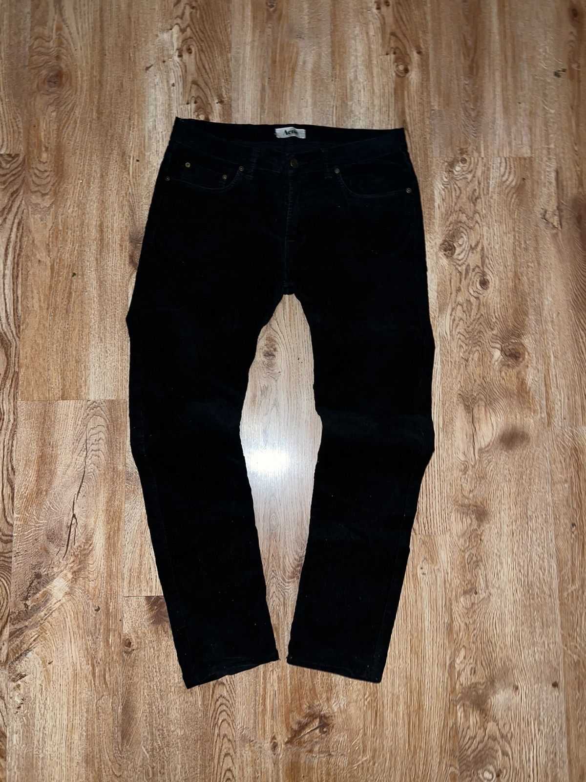 Acne Studios × Velvet × Vintage Acne Ace Cord Black 33/34 Size US 32 / EU 48 - 3 Thumbnail