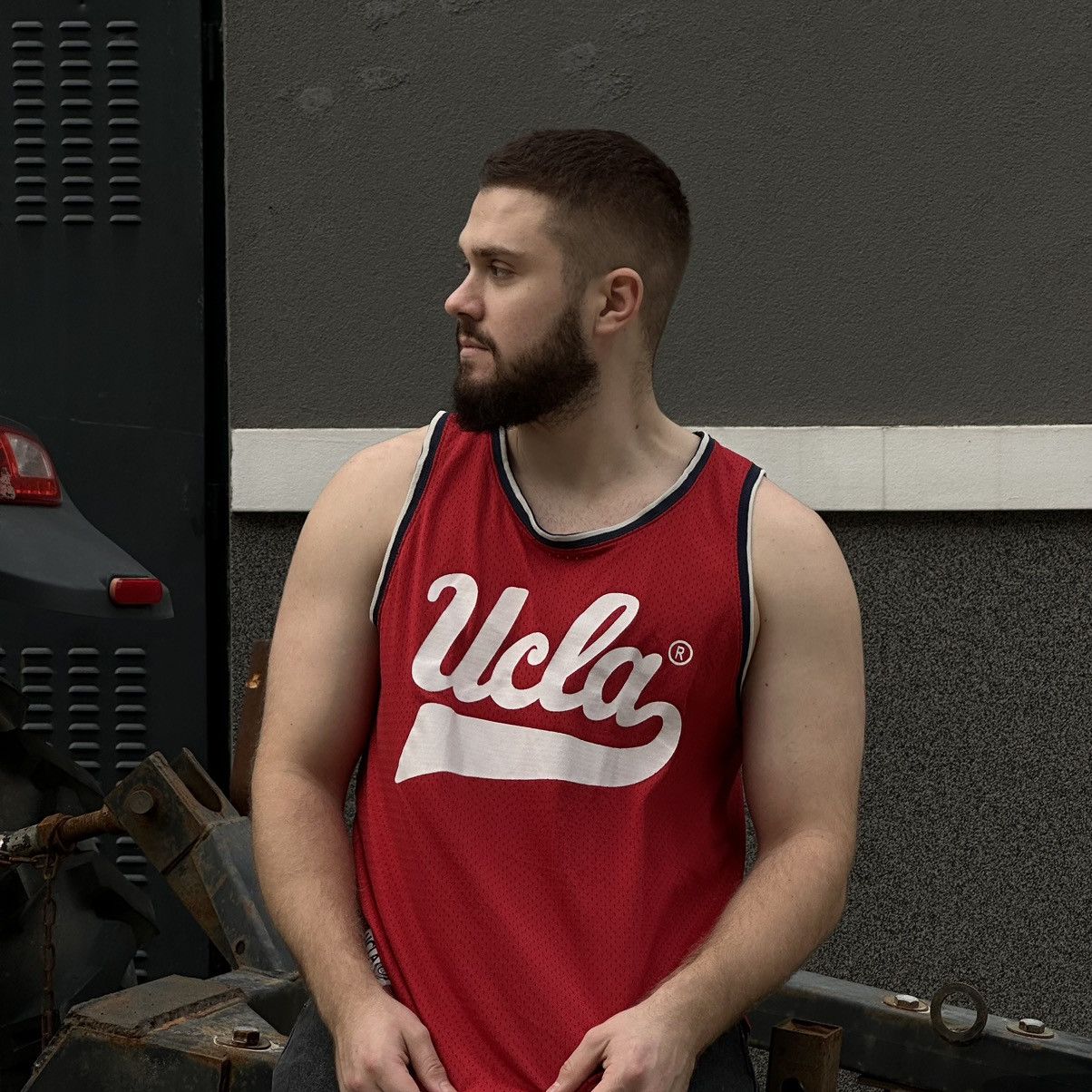 Japanese Brand × Y/Project Vintage Ucla Tank Top Sleeveless Big Logo Hype Sport-wear Size US L / EU 52-54 / 3 - 1 Thumbnail