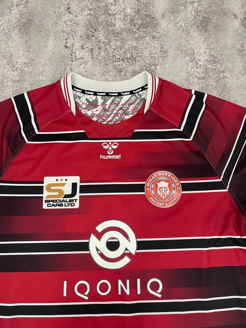 Hummel Hummel Wigan Warriors Men Rugby Jersey Red Black 2023 Size US L / EU 52-54 / 3 - 2 Thumbnail