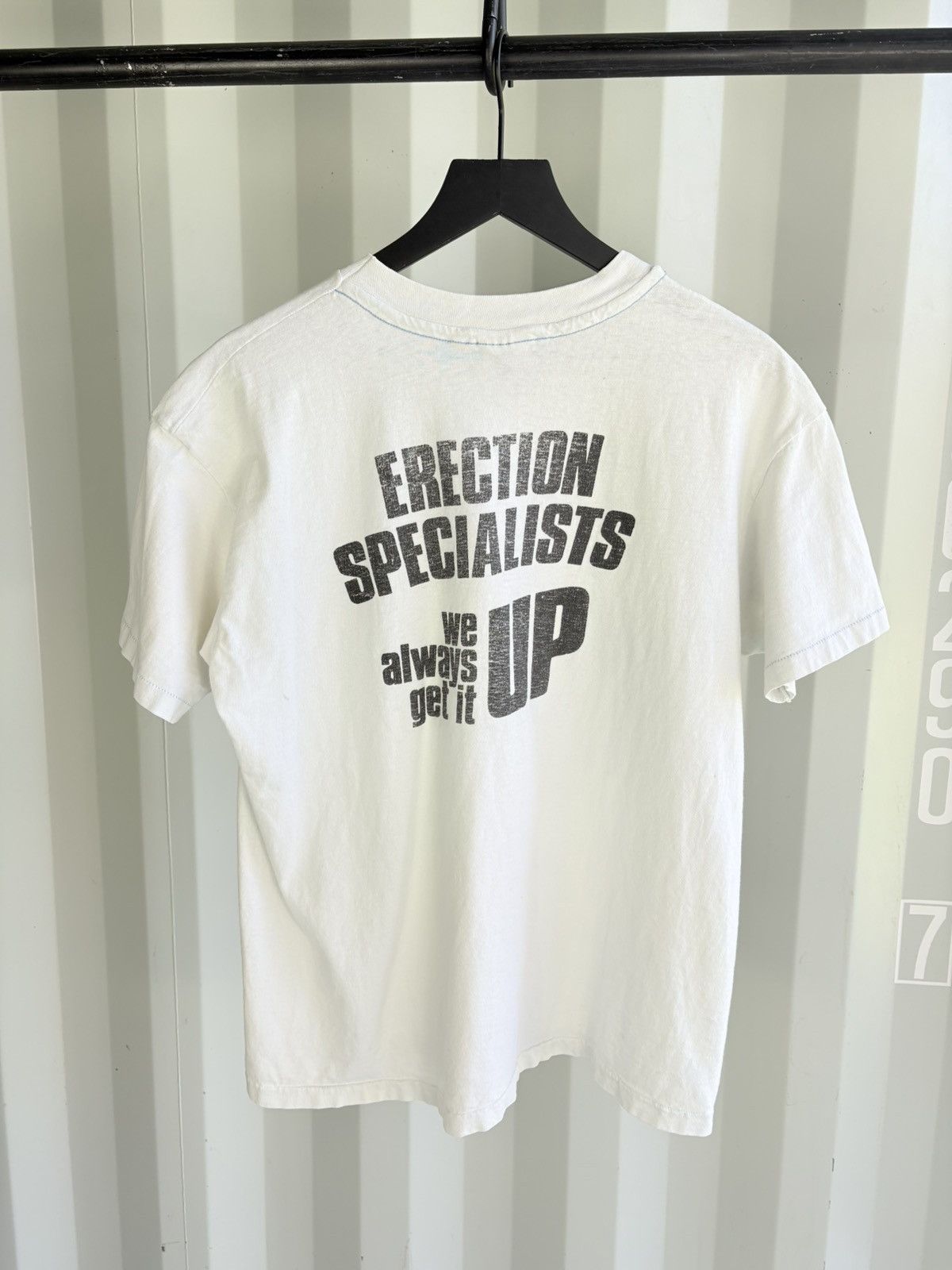 Vintage Vintage Erection Specialists Shirt Faded Distressed Thrashed Size US L / EU 52-54 / 3 - 1 Thumbnail