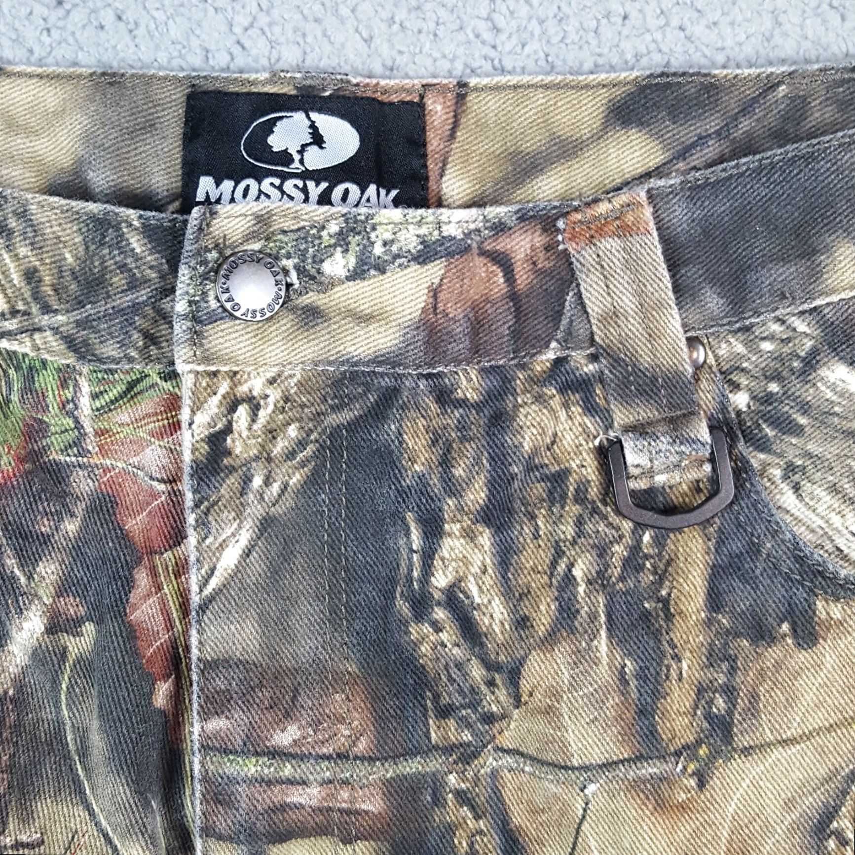 Vintage Mossy Oak Camo Outdoor Hunting Men's Size 38x30 Straight Leg Camouflage Pants Size US 38 / EU 54 - 3 Thumbnail