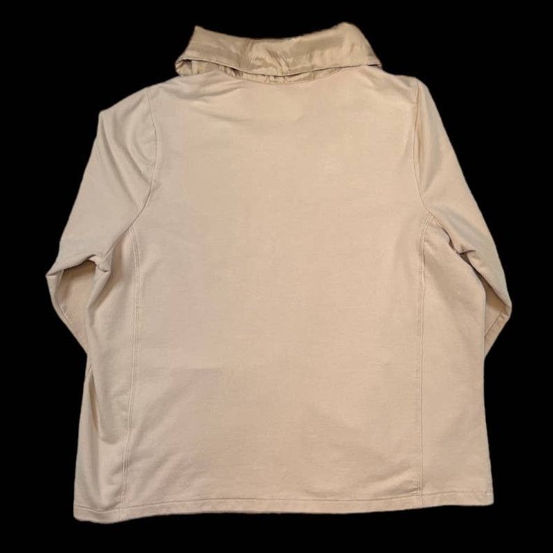 Laura Ashley Laura Ashley Cream/Beige Sweater | Size 2X Size XXL / US 16-18 / IT 52-54 - 2 Thumbnail