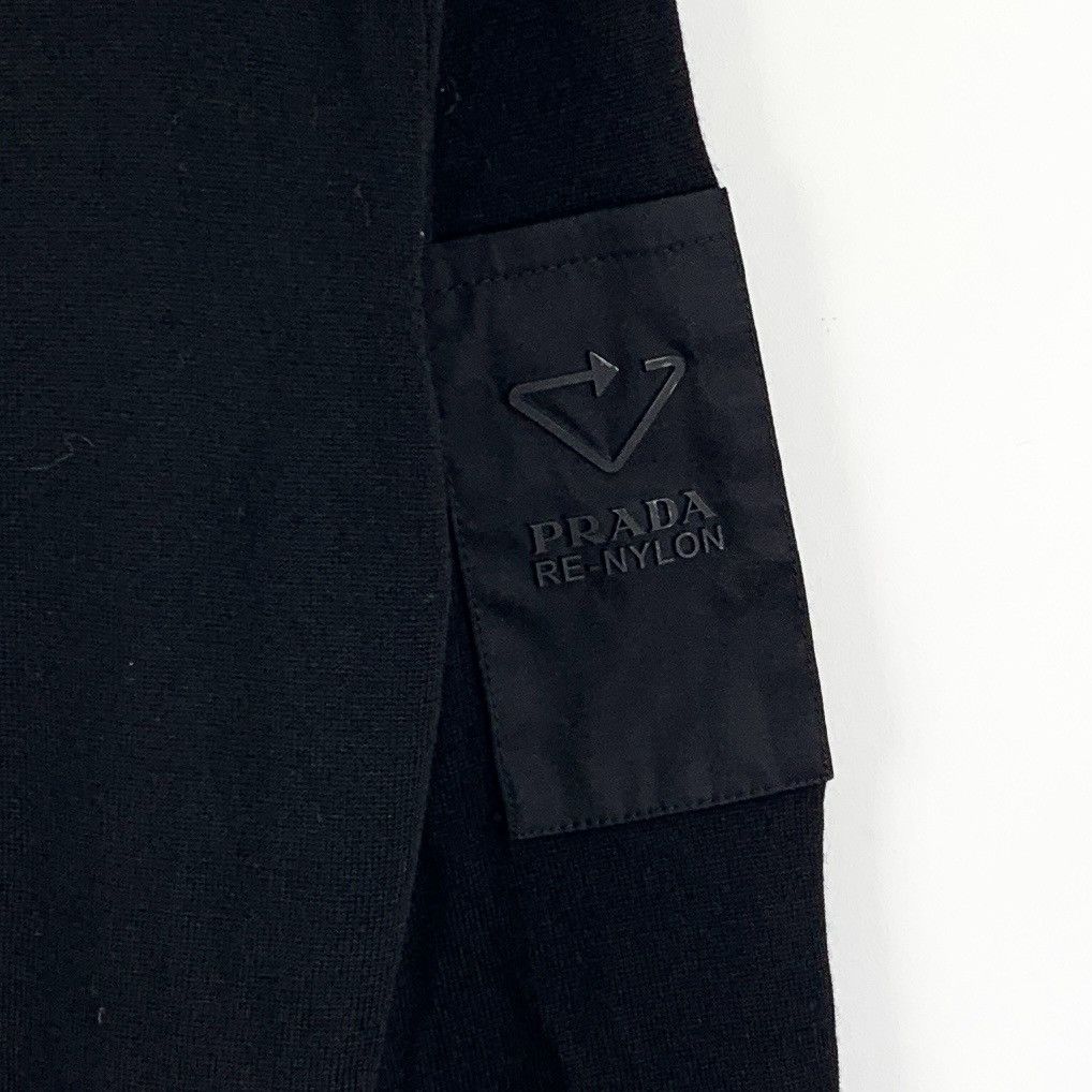 Prada Prada Black Wool Long Sleeve Knit Sweater K26WX Size US L / EU 52-54 / 3 - 5 Thumbnail