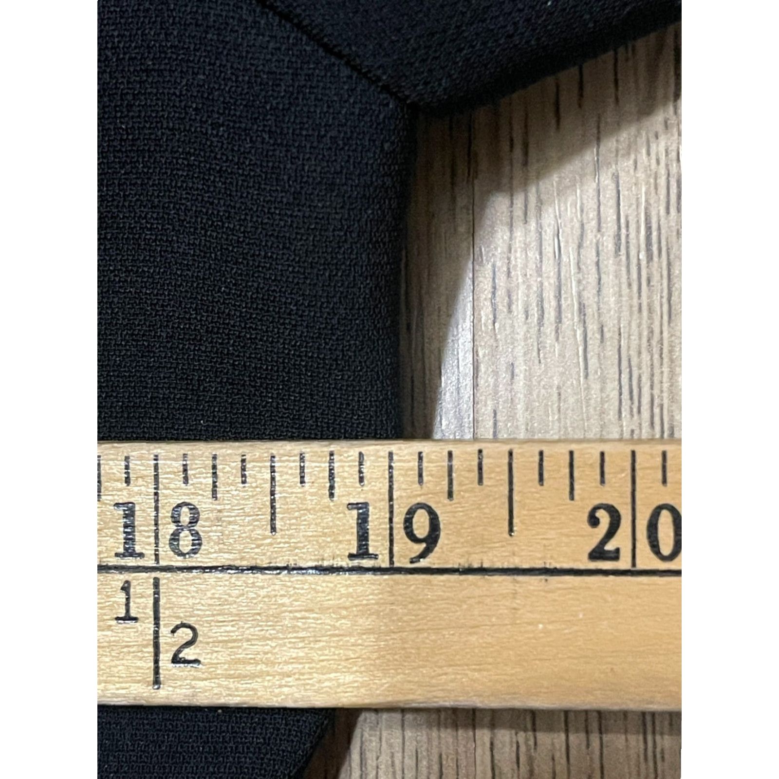 Vintage Norton McNaughton Blazer Women's 8P Petite Black Padded Shoulder Jacket, Regular Fit, Long Sleeve, Solid Polyester, Casual, Fall Spring Summer, Adults Size M / US 6-8 / IT 42-44 - 4 Thumbnail