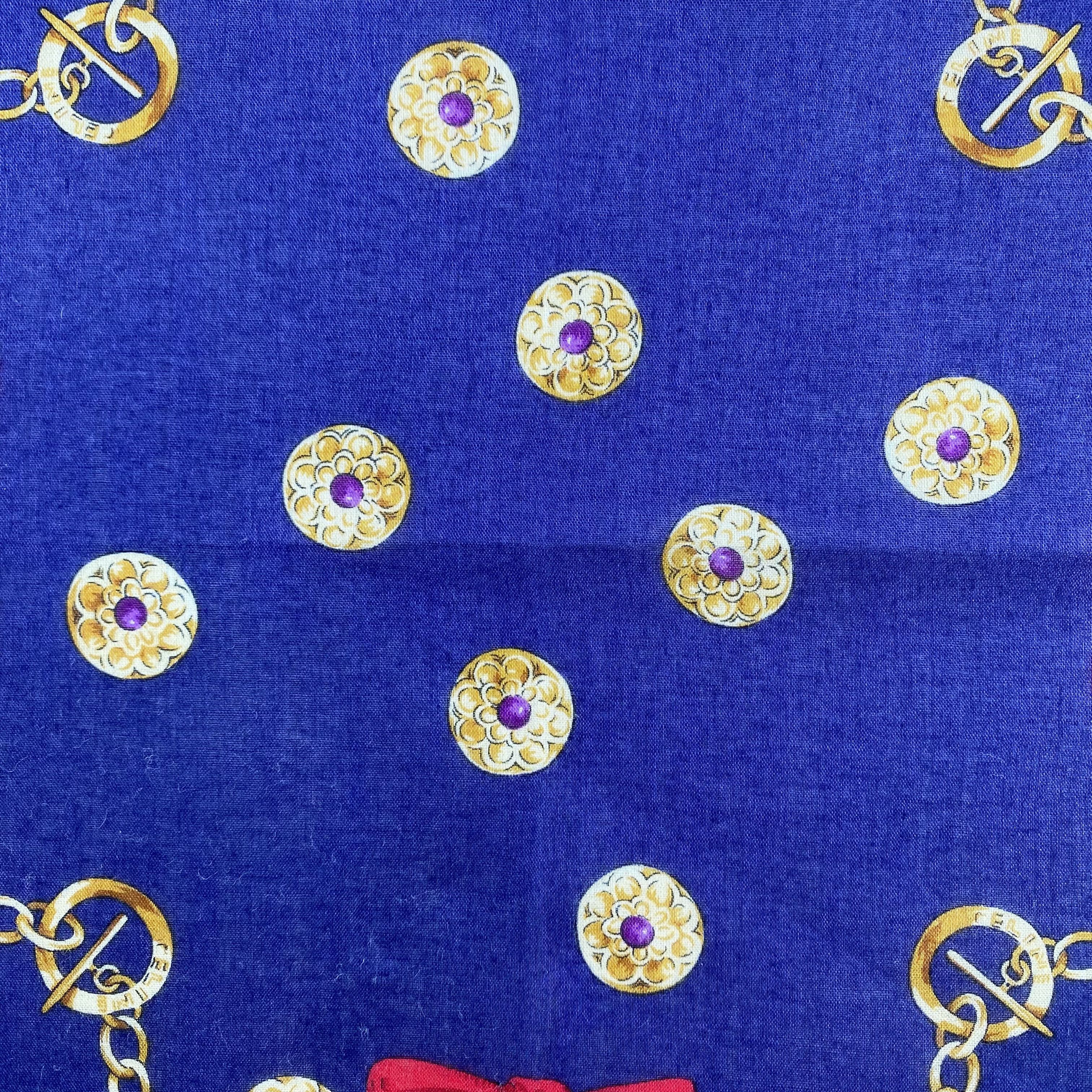 Celine × Vintage Celine Handkerchief / Neckerchief / Bandana-P1422 Size ONE SIZE - 4 Thumbnail