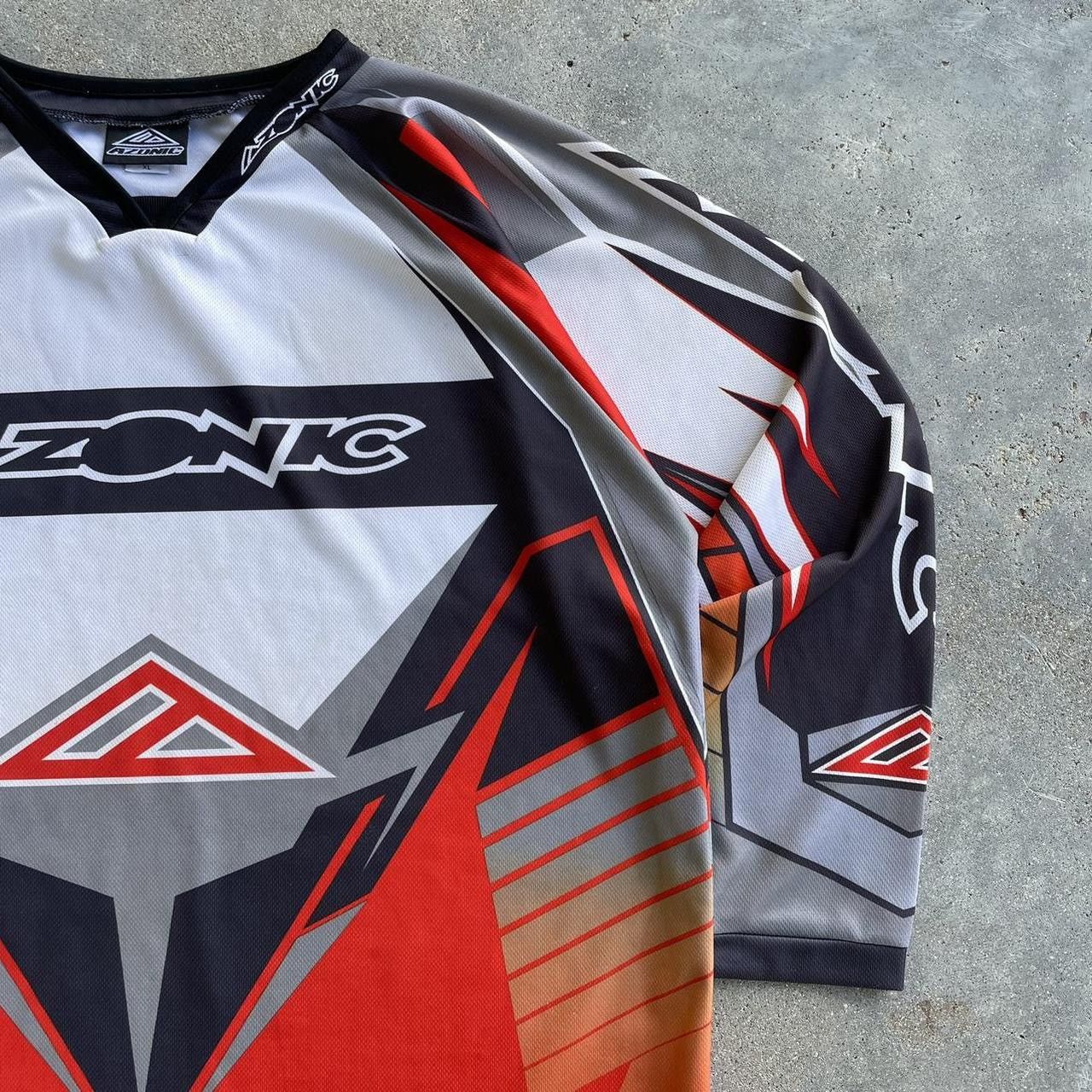 Japanese Brand × Vintage Crazy vintage baggy Y2K punk motocross racing rave jersey Size US XL / EU 56 / 4 - 2 Thumbnail