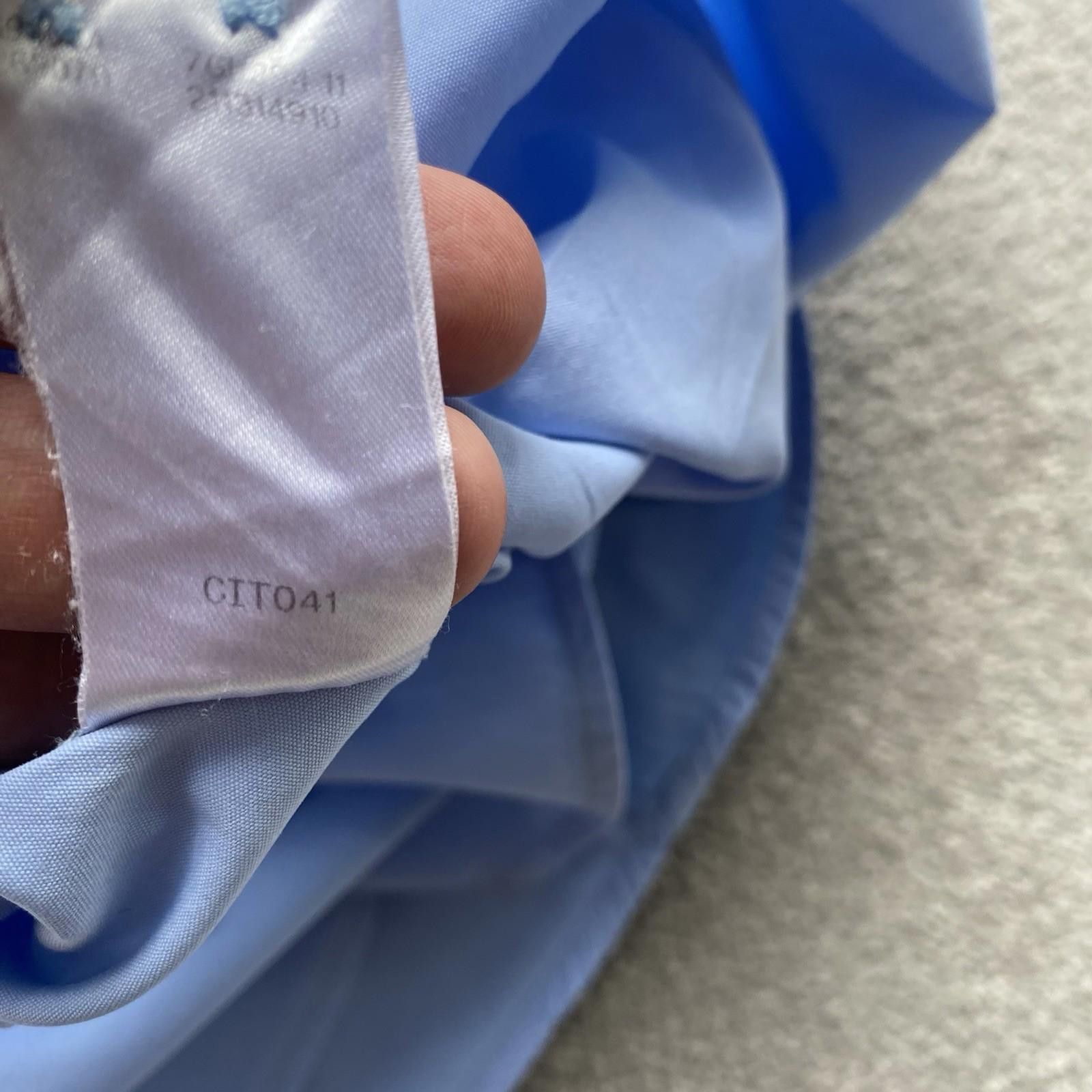 Gucci Gucci Men’s Button Up Shirt Blue Size 40/15.75 Size US M / EU 48-50 / 2 - 9 Thumbnail