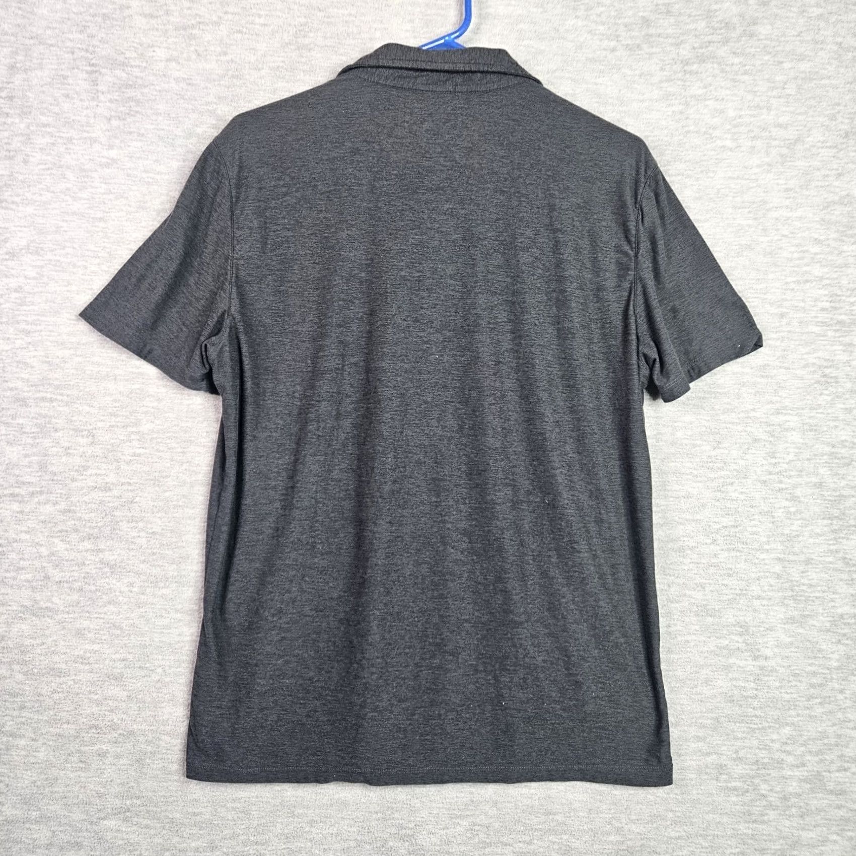 Vuori Vuori Strato Tech Polo Shirt Men M Heather Gray Short Sleeve Polo Shirt Logo Button Collared Sports Activewear Shirt Size US M / EU 48-50 / 2 - 2 Thumbnail