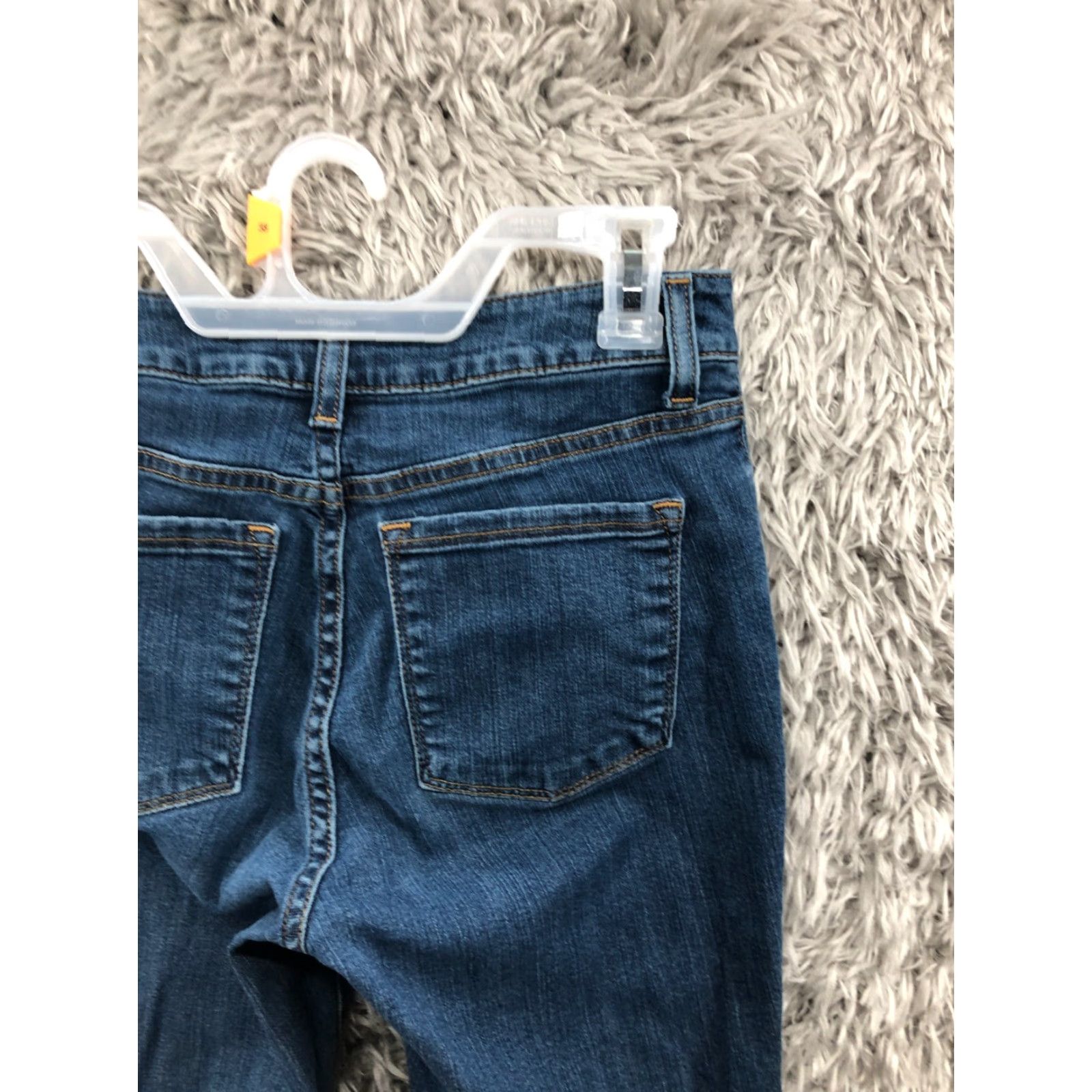 Vintage LL Bean Classic Fit Skinny Jeans Size 2P Petite Womens Dark Wash Blue Denim Jeans Size 26" / US 2 / IT 38 - 6 Thumbnail