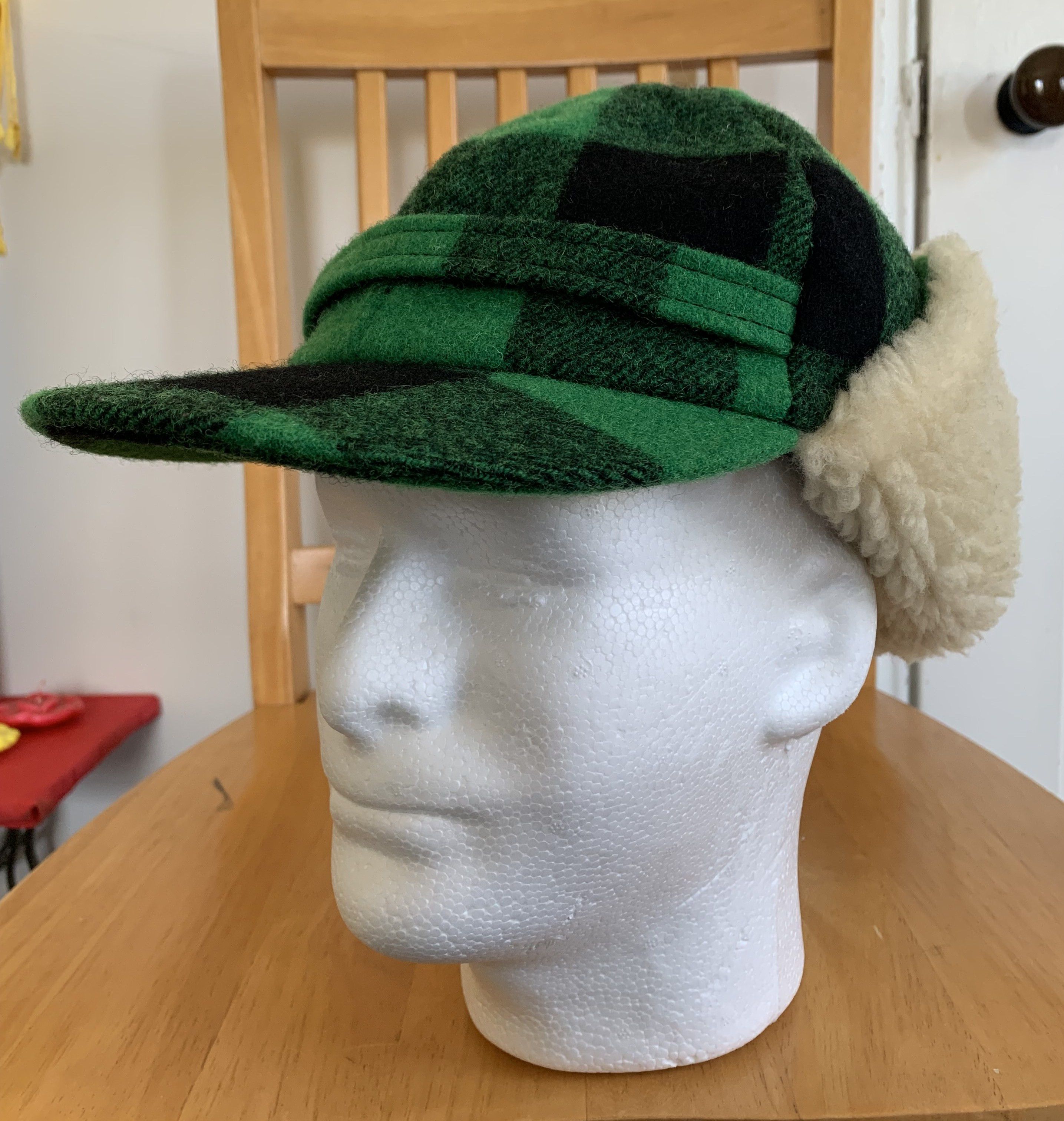 Number (N)ine FW08 Wool Check Hat Size ONE SIZE - 7 Thumbnail