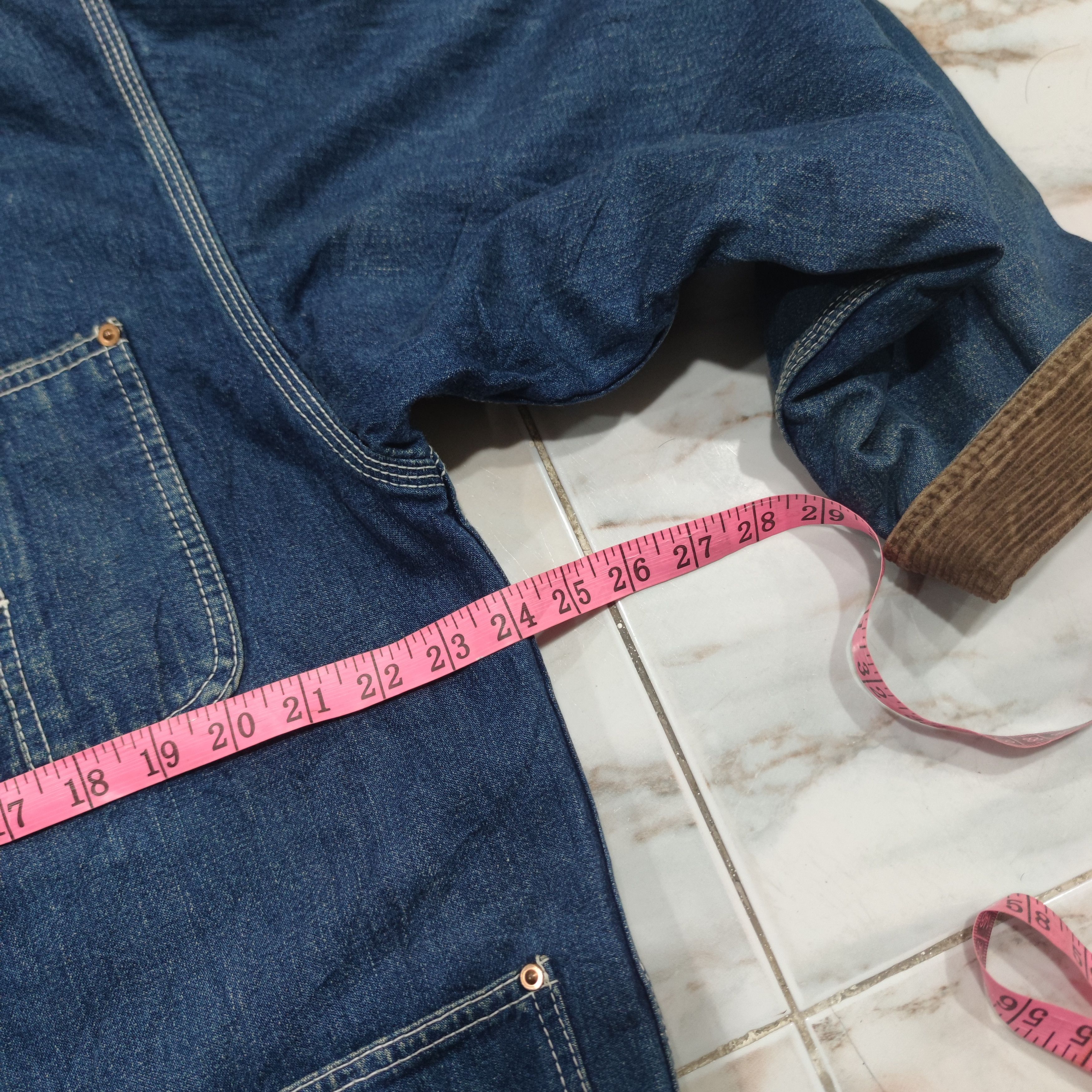 Japanese Brand × Vintage HFM TOBIAS INTERNATIONAL DENIM BLANKET LINED CHORE JACKET Size US L / EU 52-54 / 3 - 10 Thumbnail