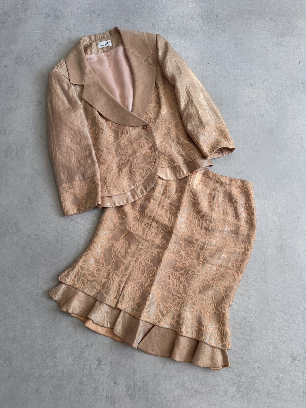 Other Sonia K. Paris Jacquard Archive Suit Skirt Set Women’s Wear Size M / US 6-8 / IT 42-44 - 1 Thumbnail